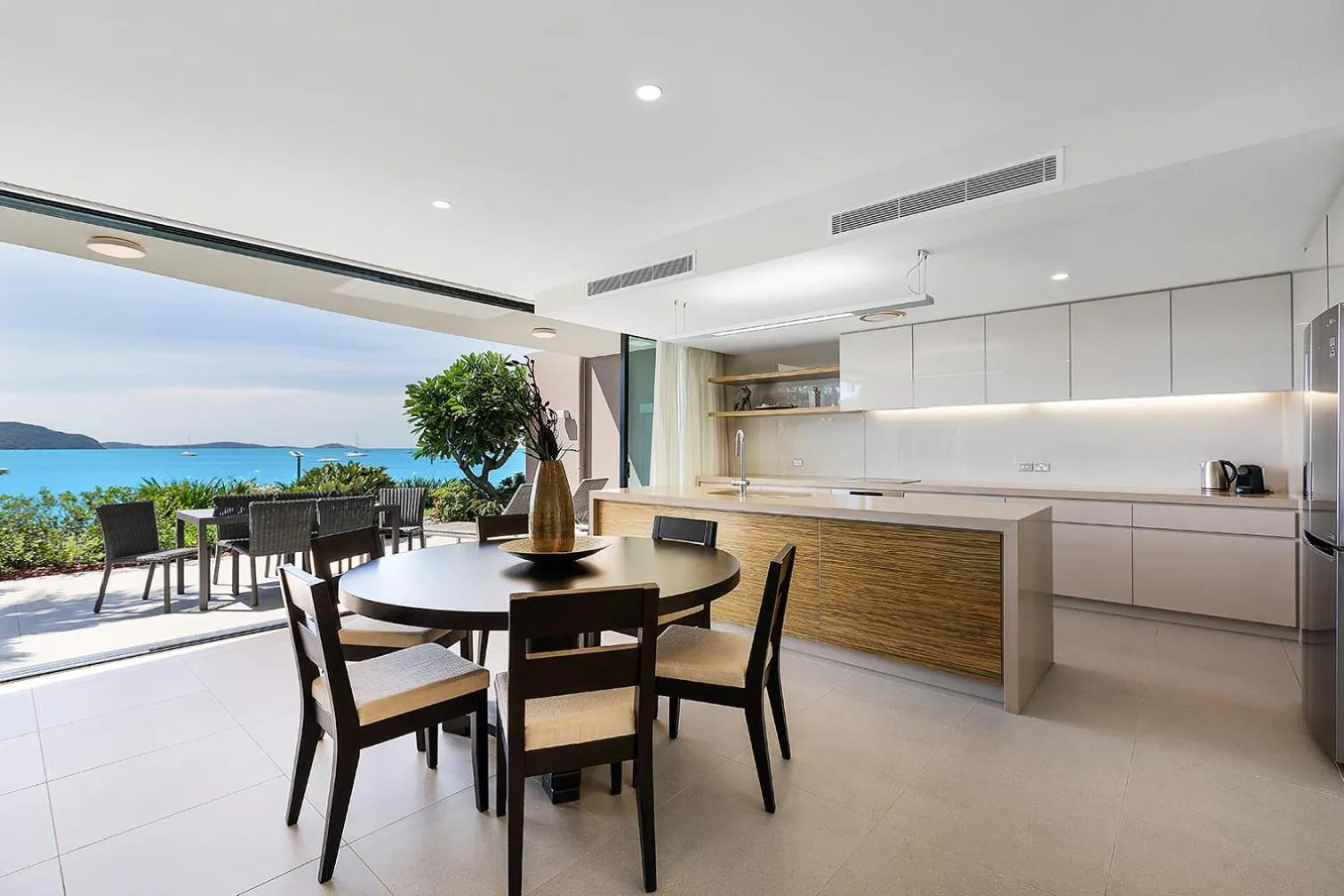 Dining area in Mirage Whitsundays