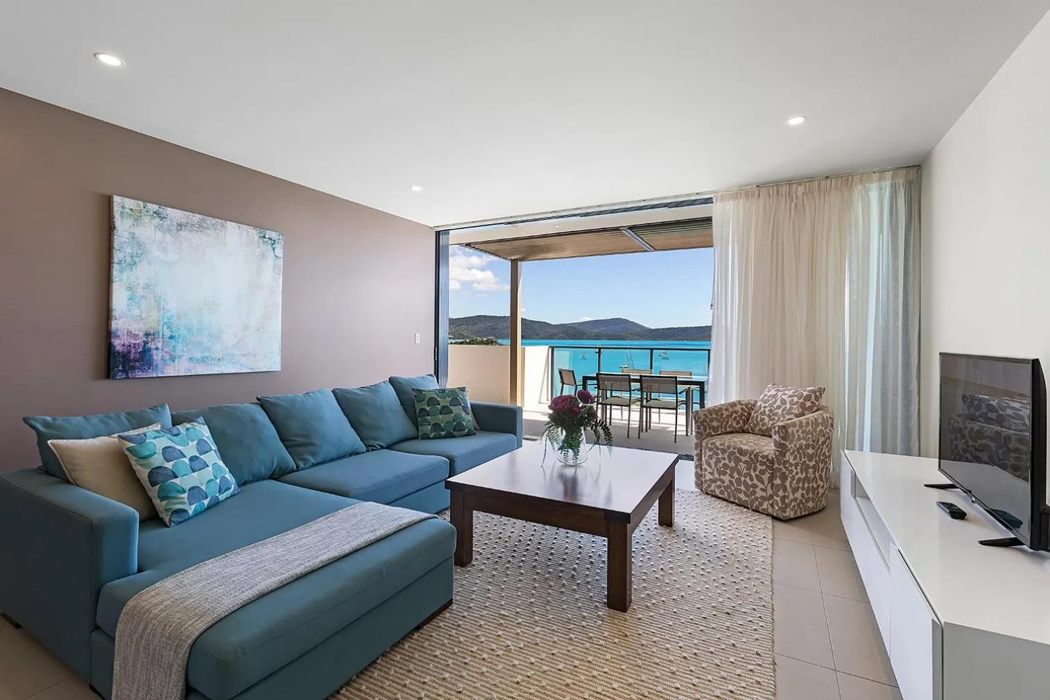 Living room in Mirage Whitsundays