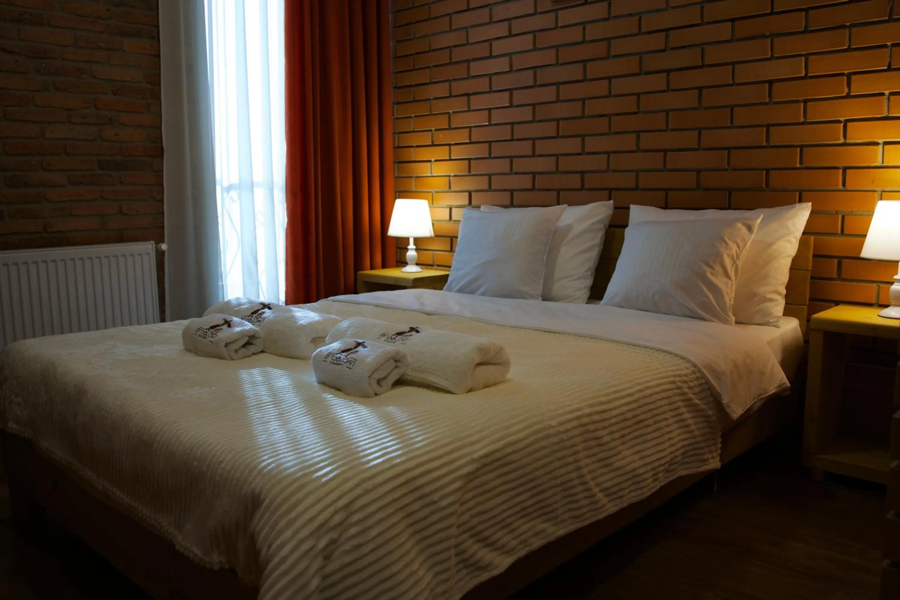 Bed in Hotel Mogzauri