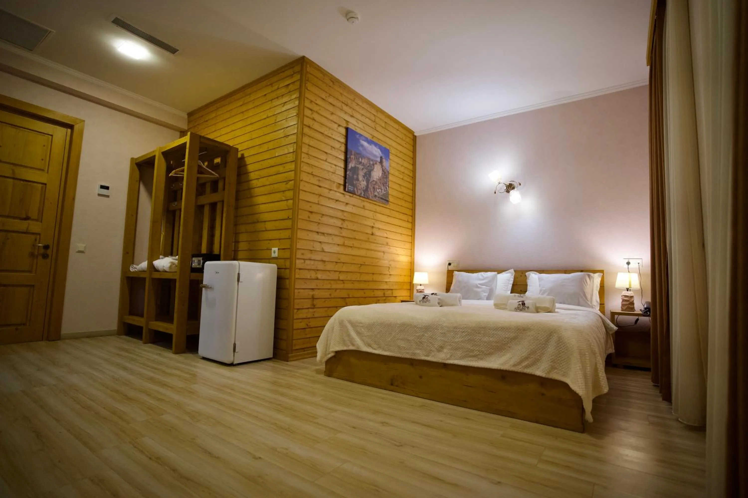 Bed in Hotel Mogzauri