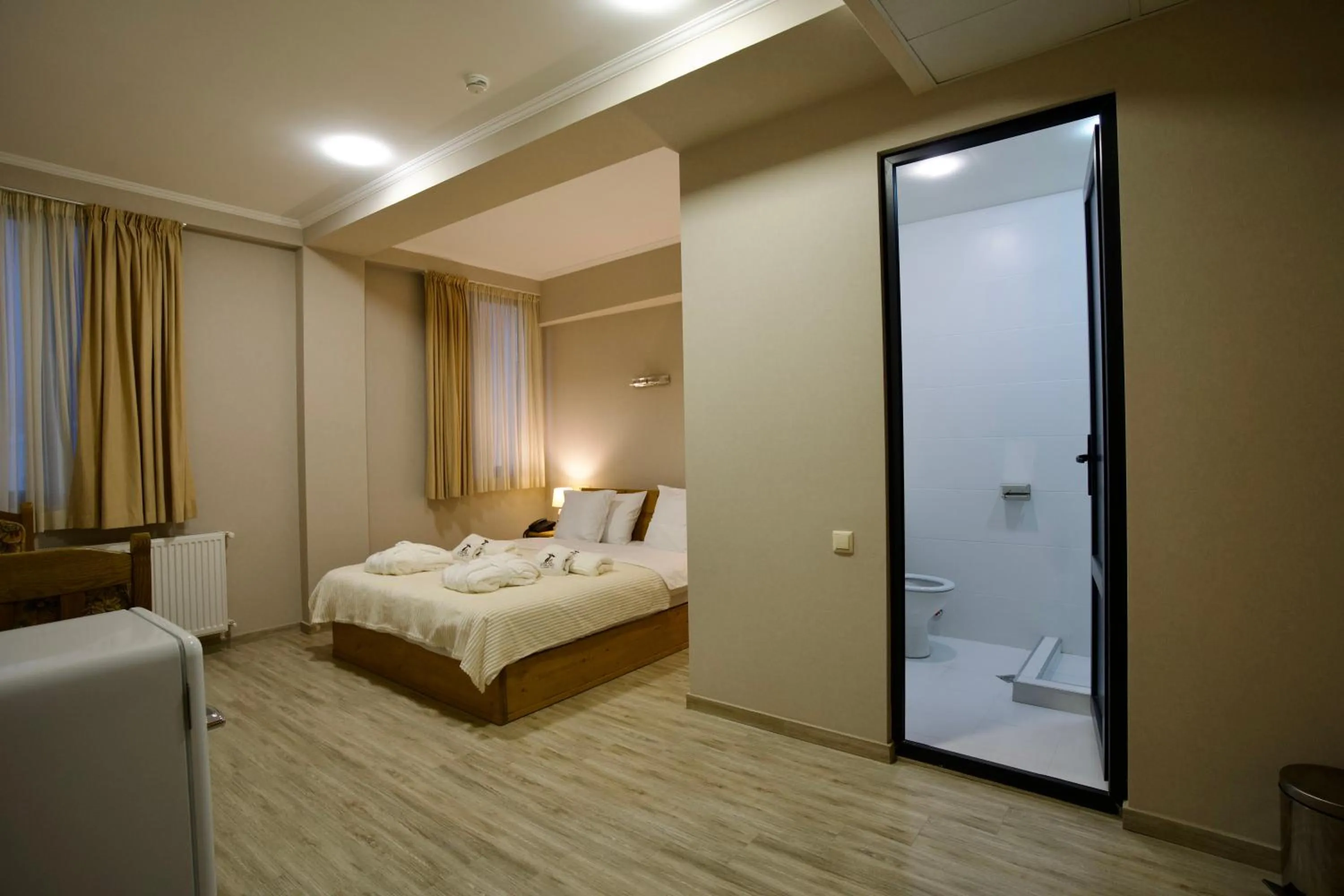 Bed in Hotel Mogzauri