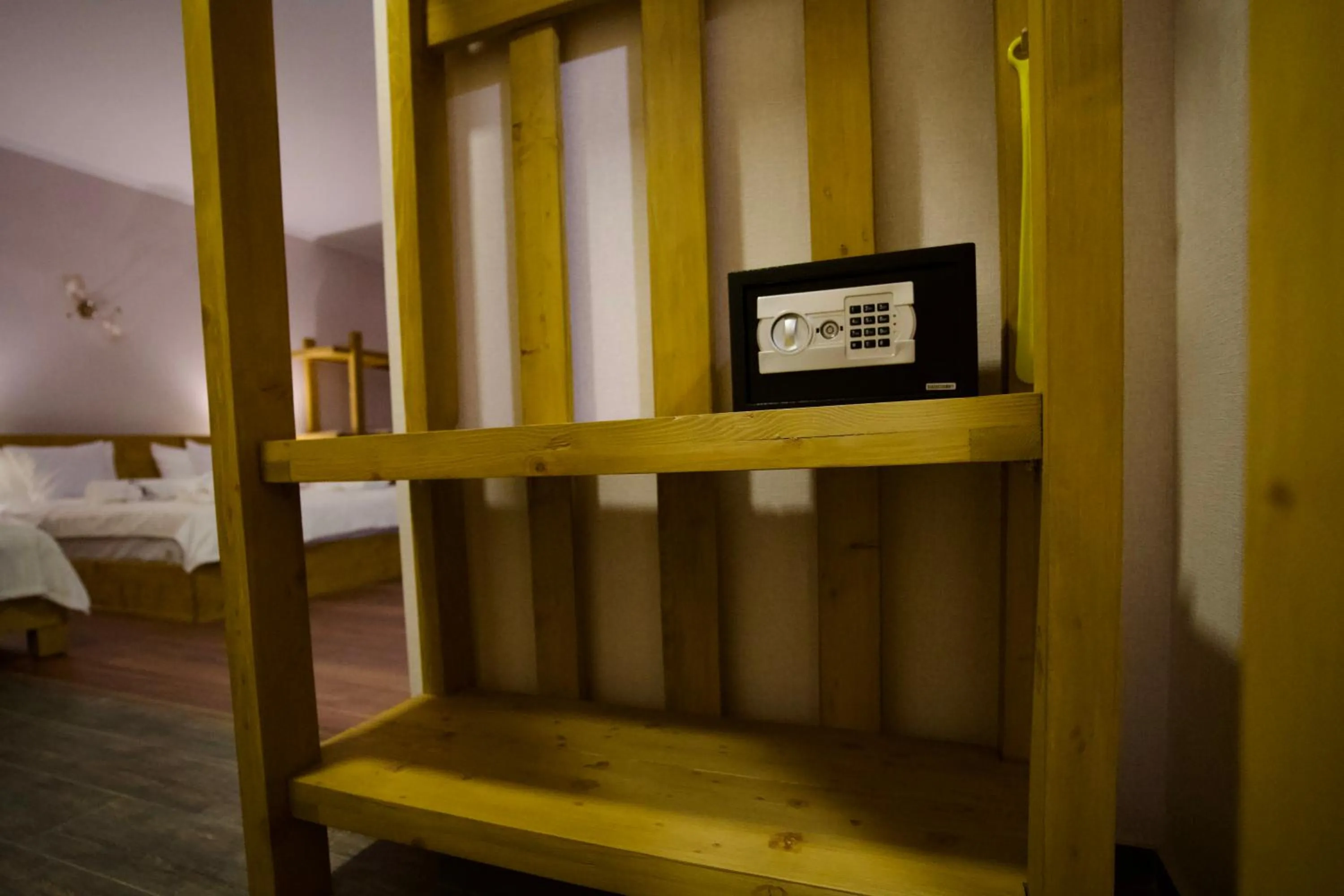 Bed in Hotel Mogzauri