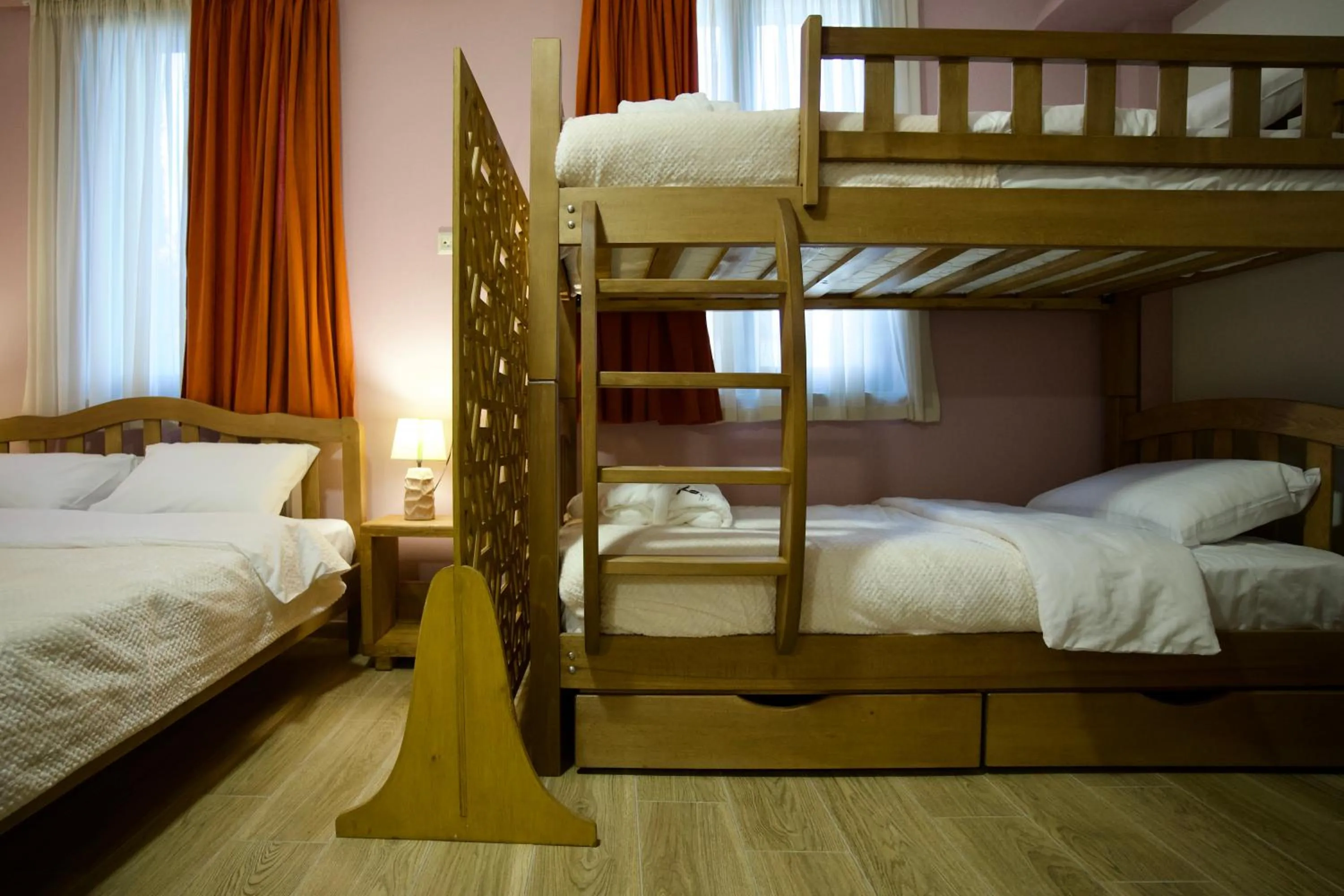 Bed in Hotel Mogzauri