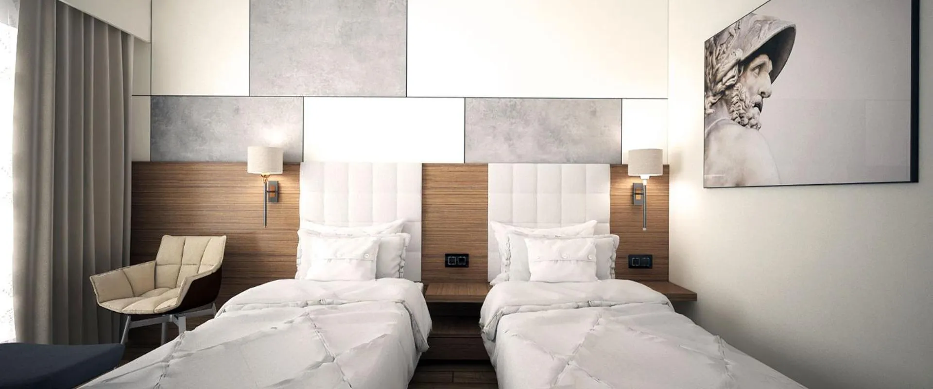 Bed in Hotel NOAH SPIRE