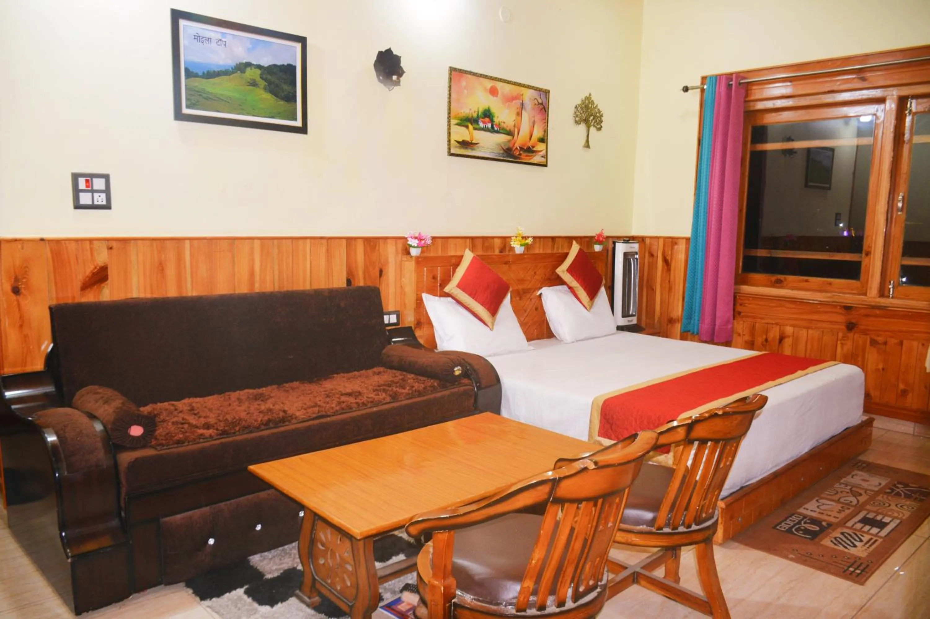 Seating area in Anurag Hotel