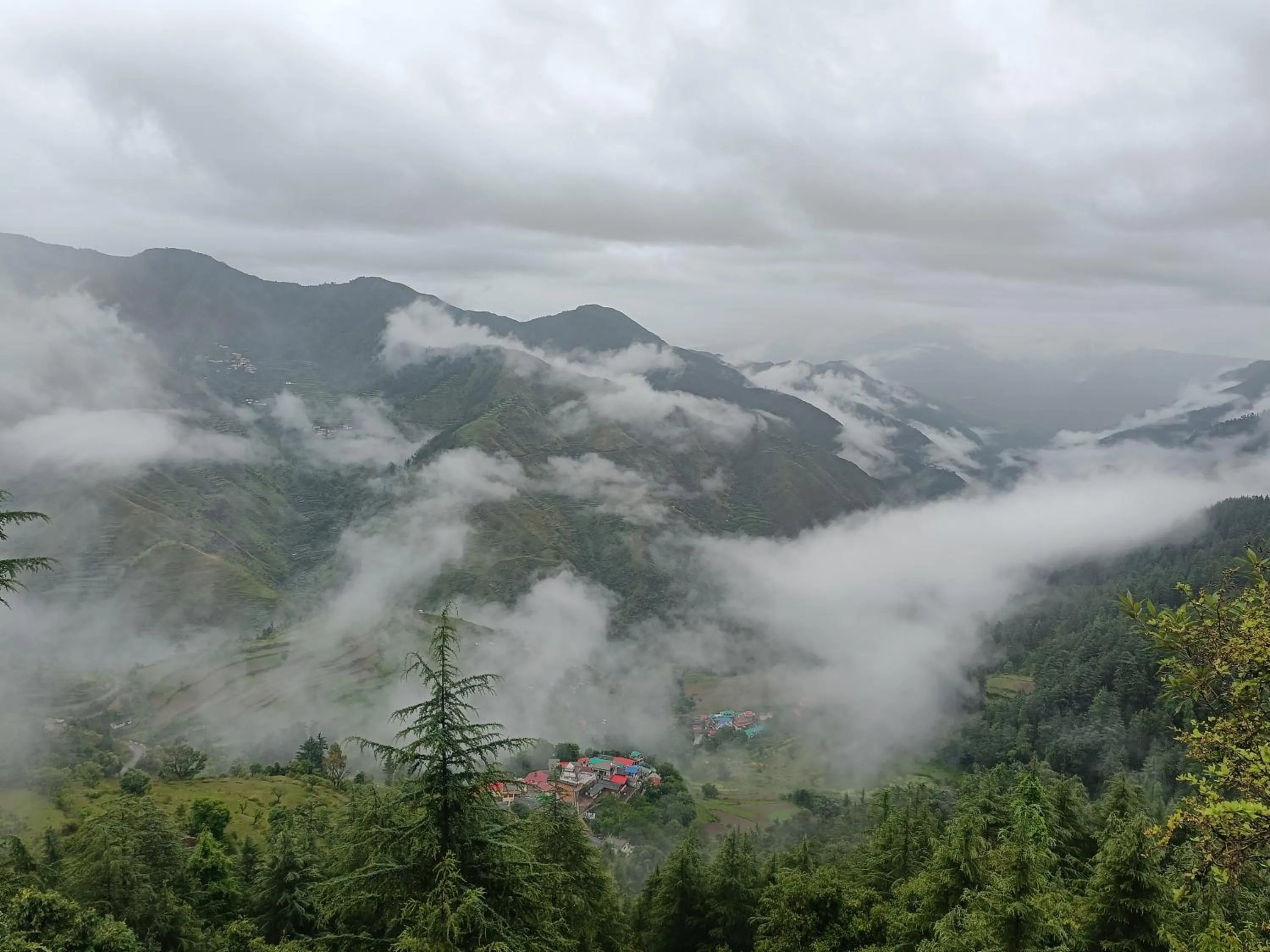 Mountain view in Anurag Hotel