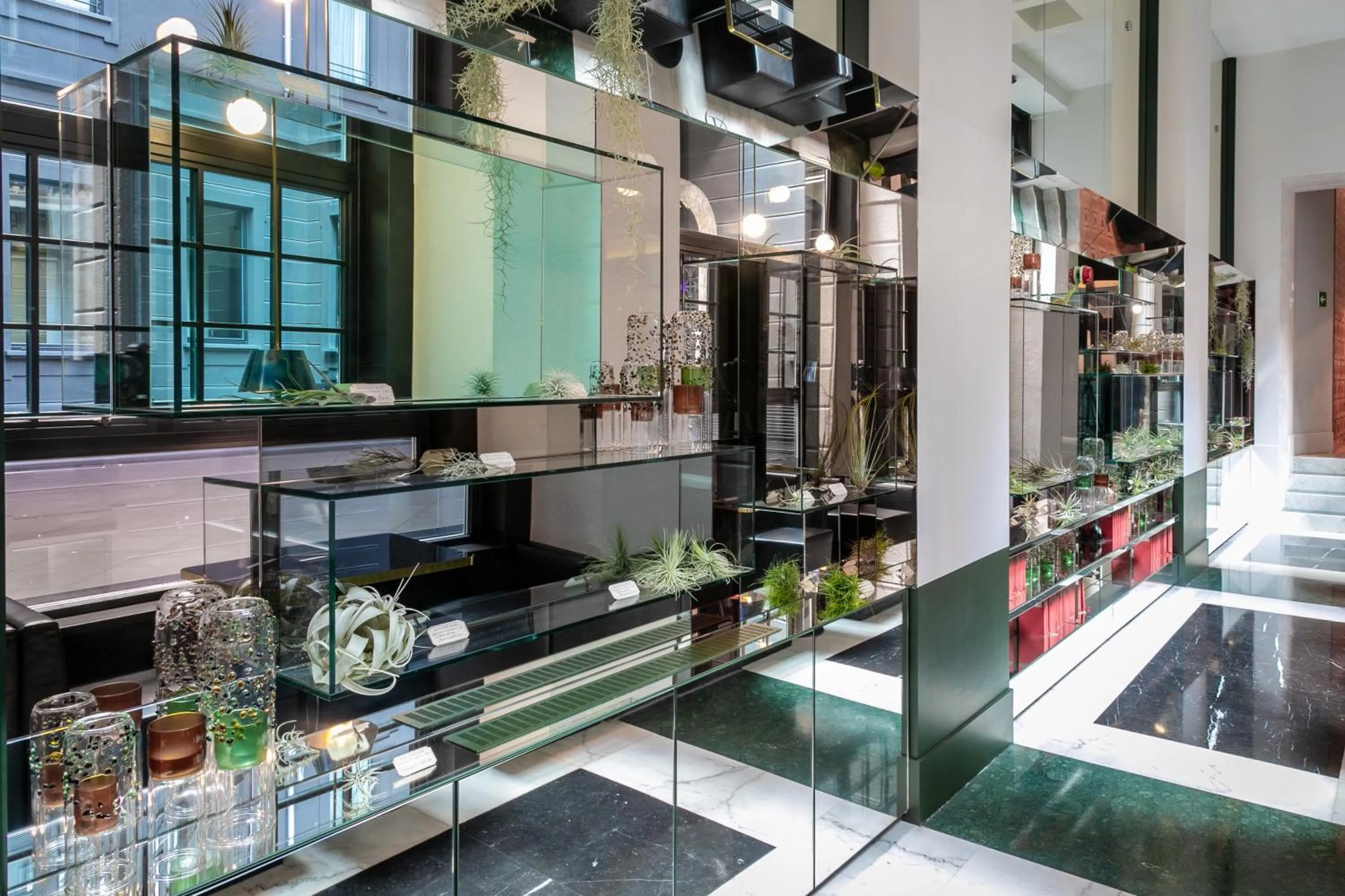 Inner courtyard view in Senato Hotel Milano