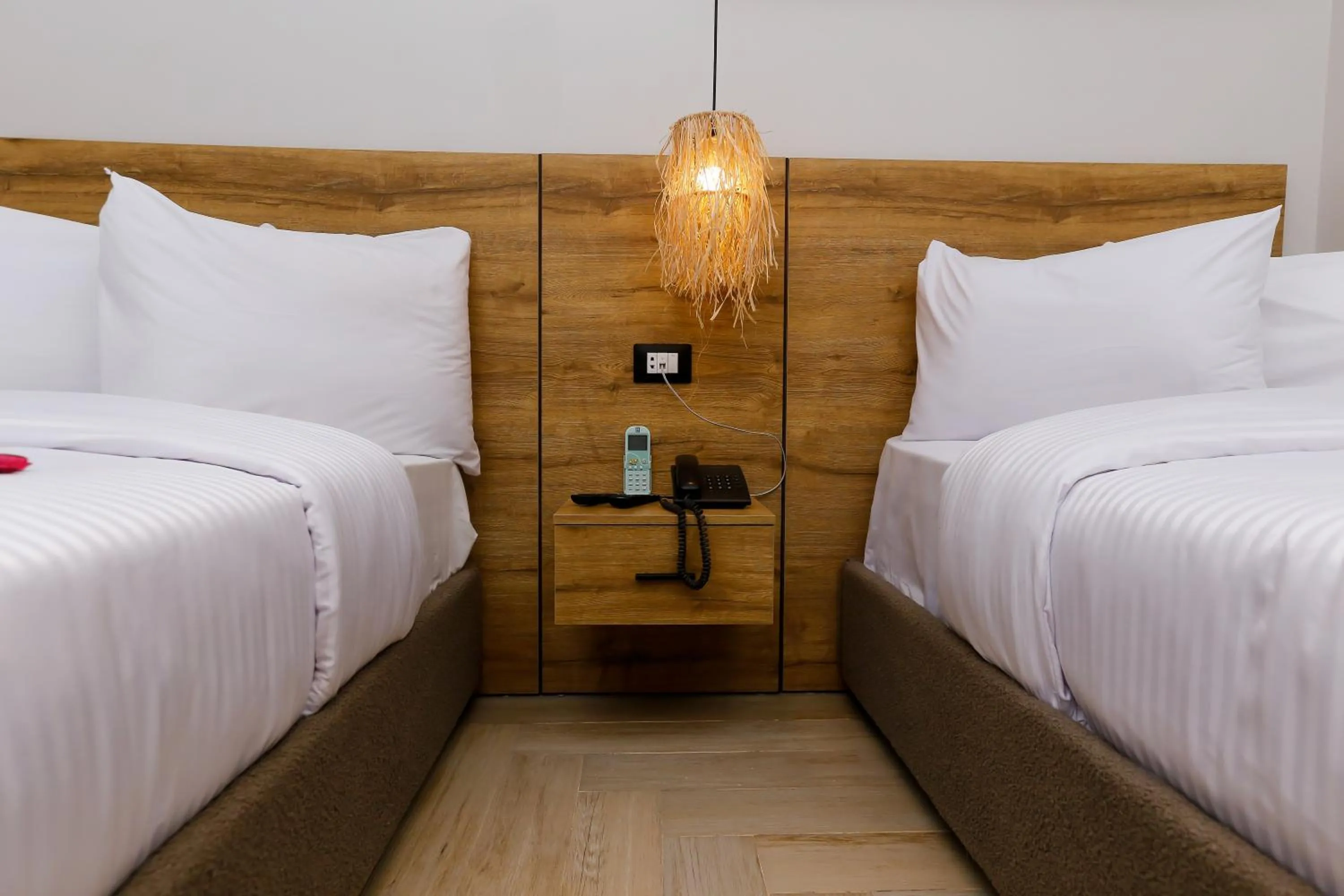 Bed in Rixoss tower Pyramids View