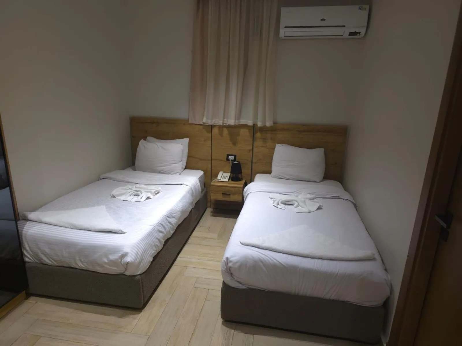 Bed in Rixoss tower Pyramids View