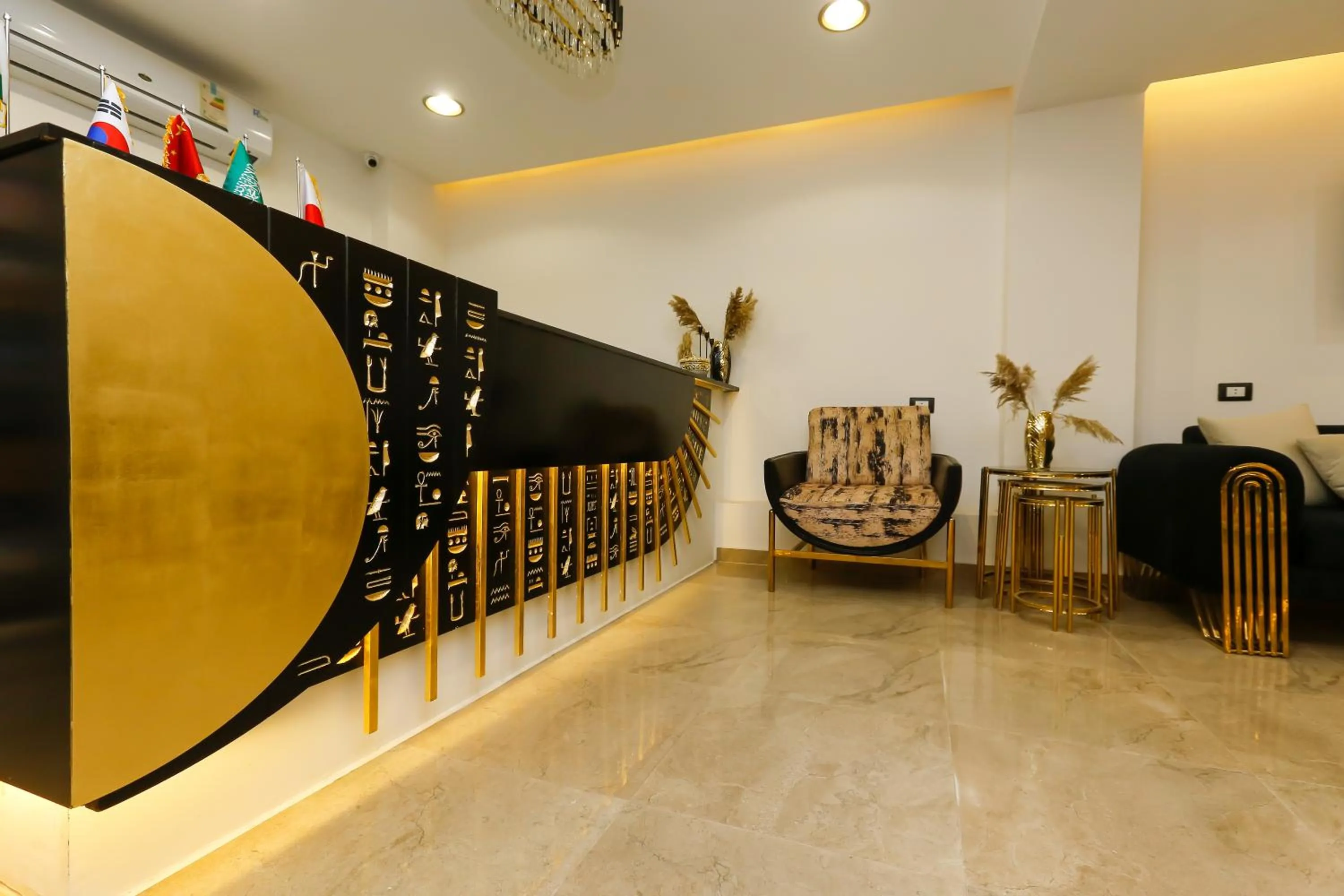 Living room in Rixoss tower Pyramids View