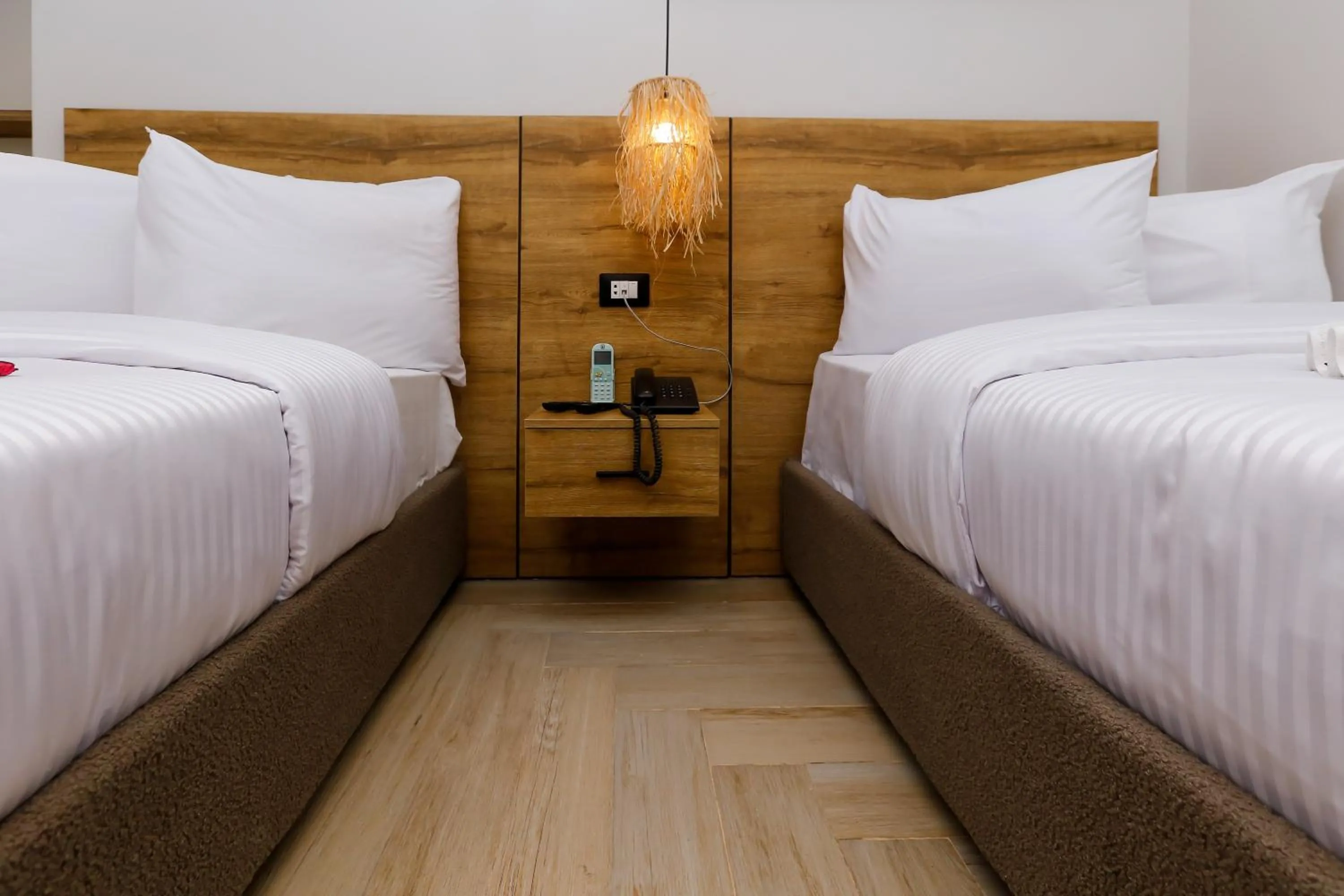 Bed in Rixoss tower Pyramids View