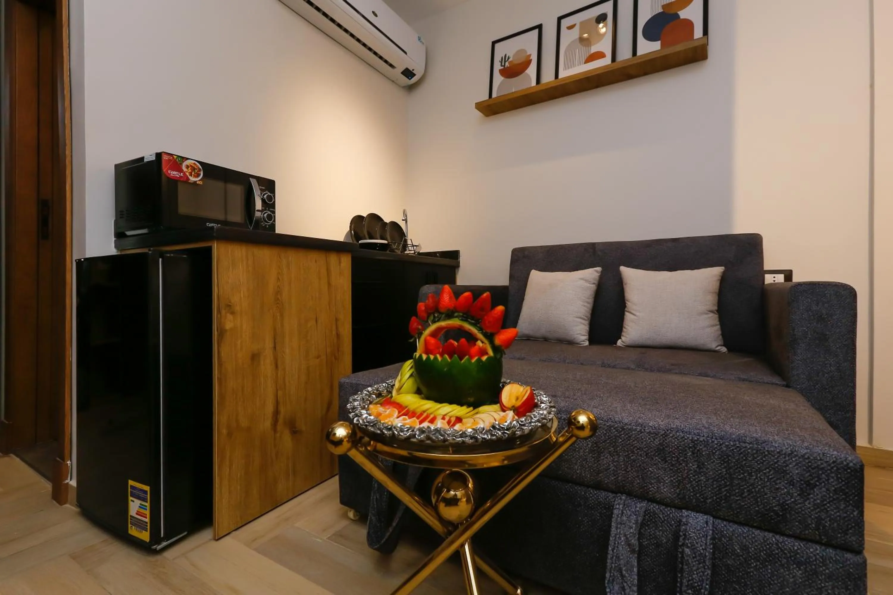 Bed in Rixoss tower Pyramids View