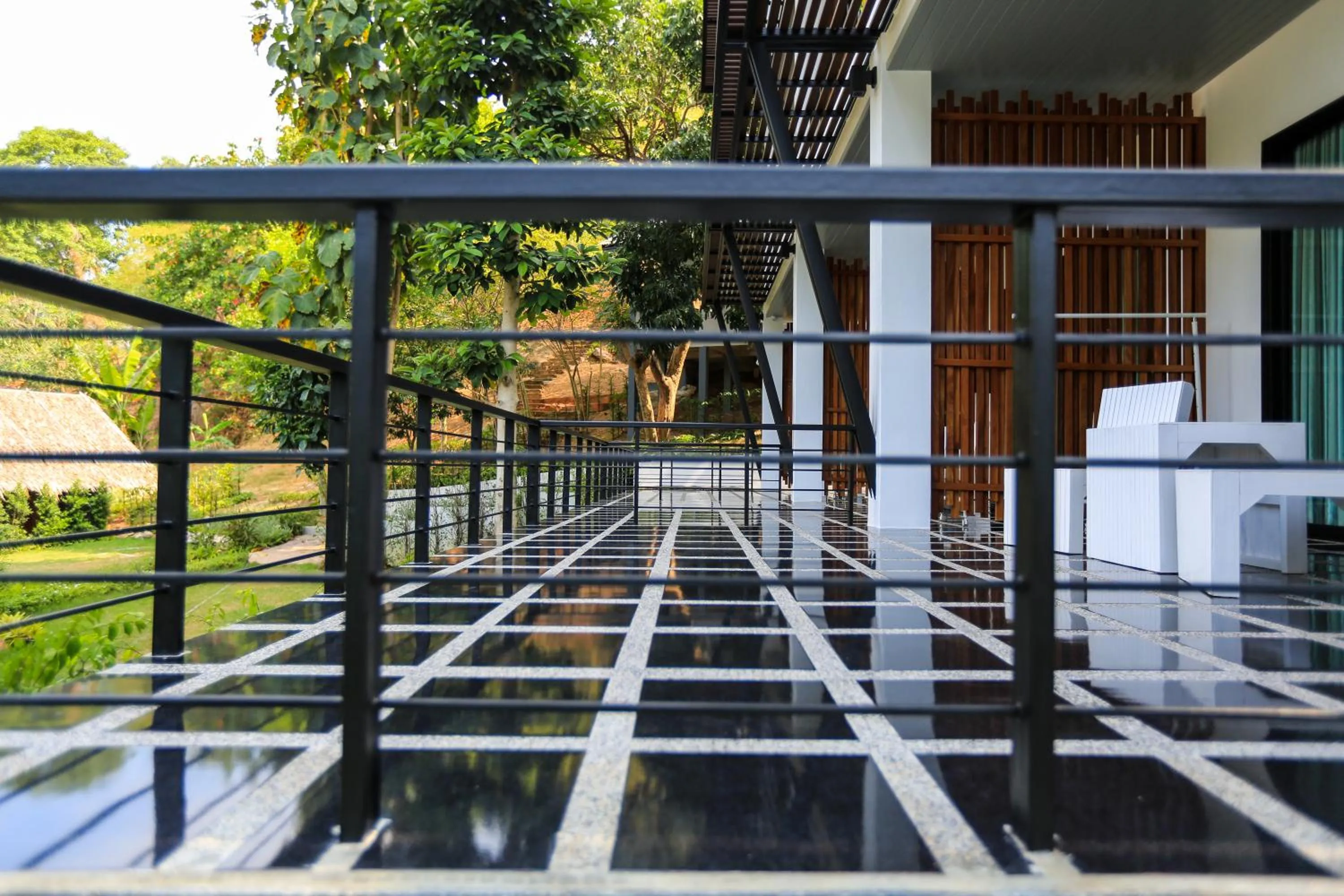 Balcony/Terrace in Chaantalay Hotel