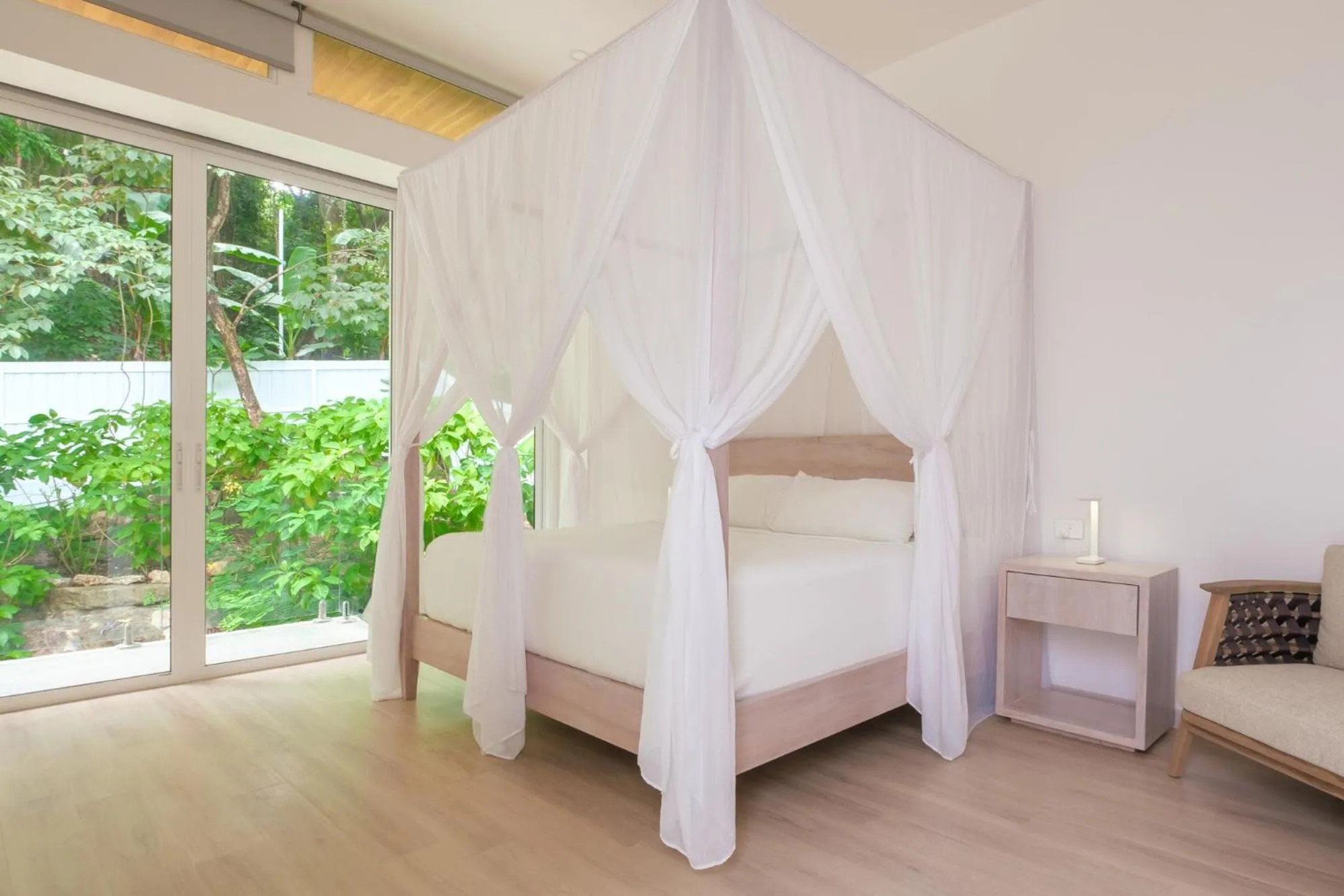 Bed in Bodhi Tree Yoga Resort