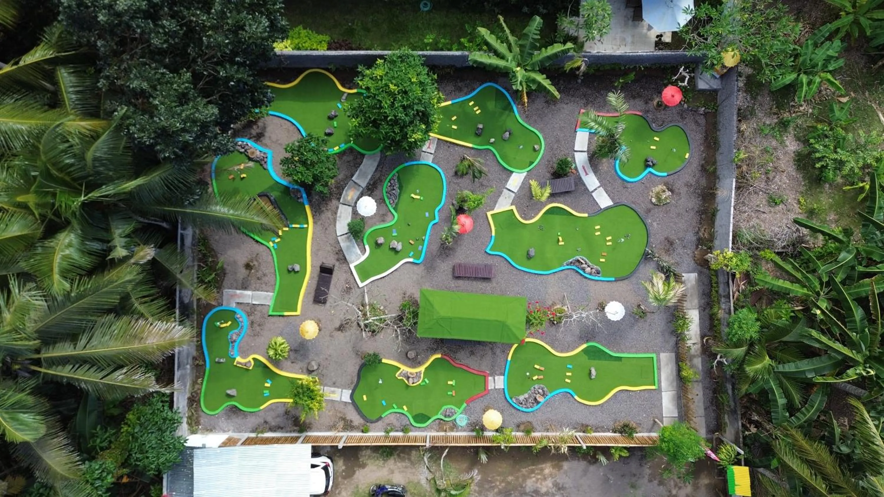 Minigolf in Kura Kura Villas & Candidasa Mini Golf