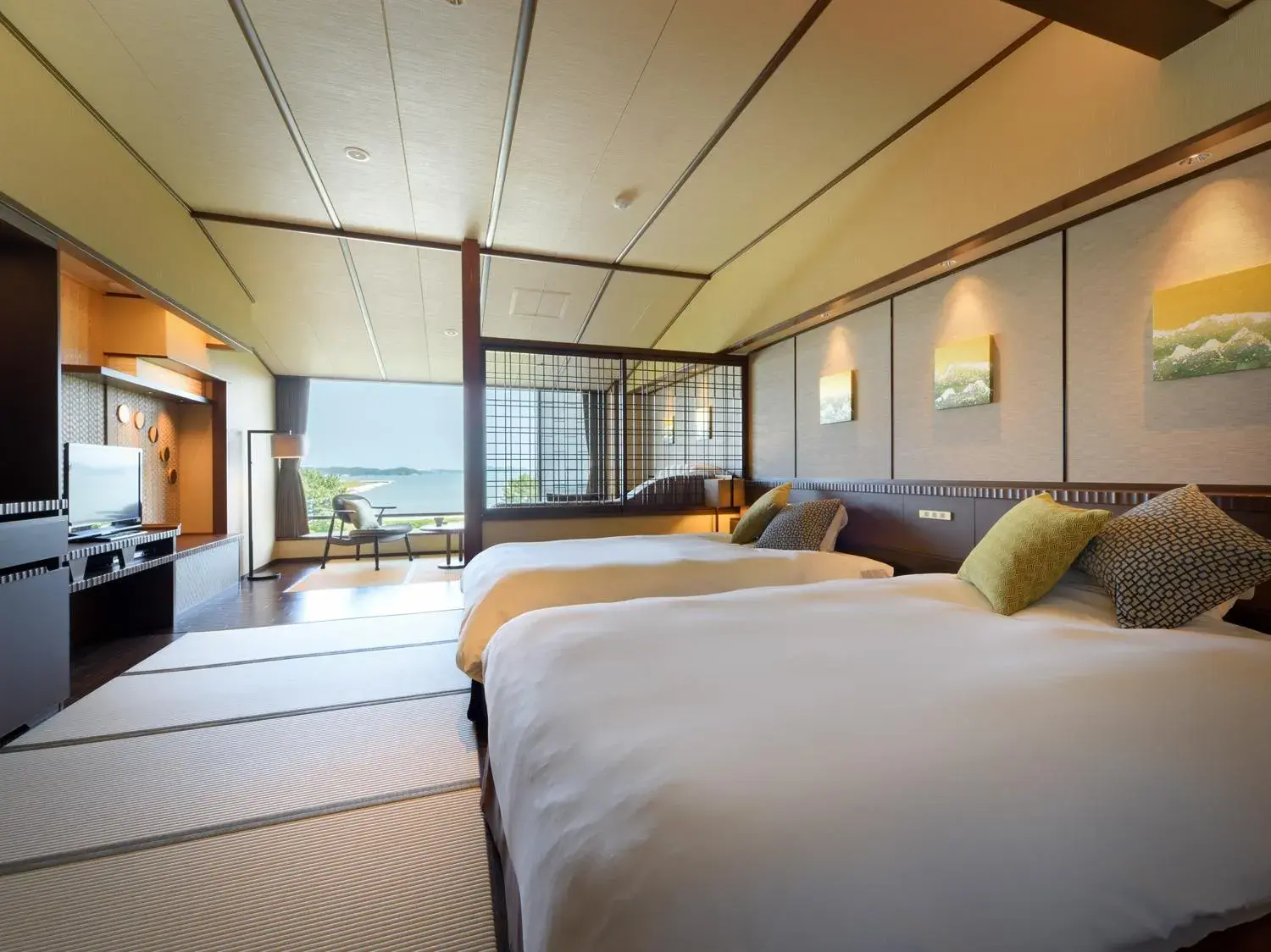 Twin Room on Upper Floor - Non-Smoking in Matsushima Ichinobo Twin Room on Upper Floor - Non-Smoking in Matsushima Ichinobo