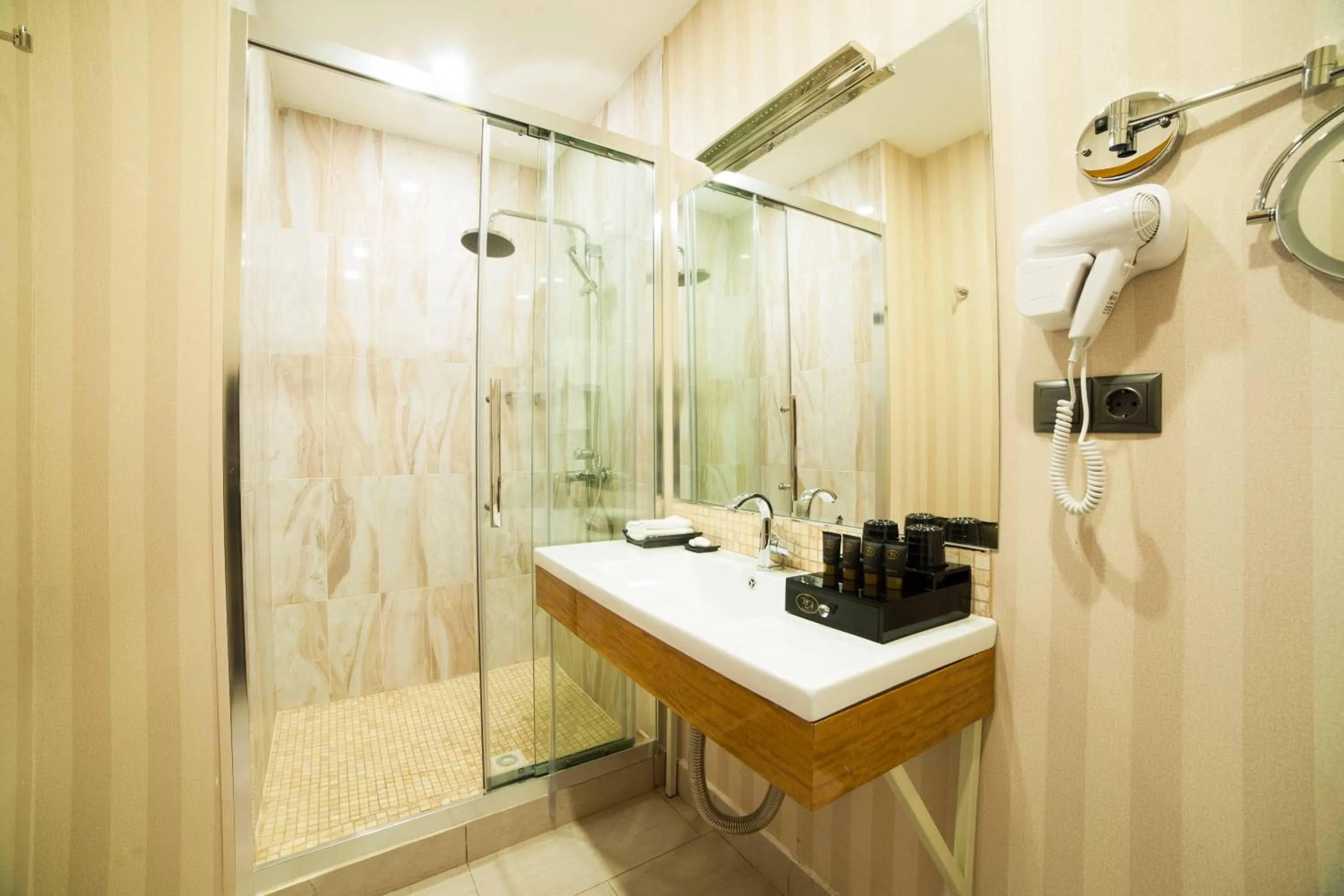 Shower in Absolute Hotel