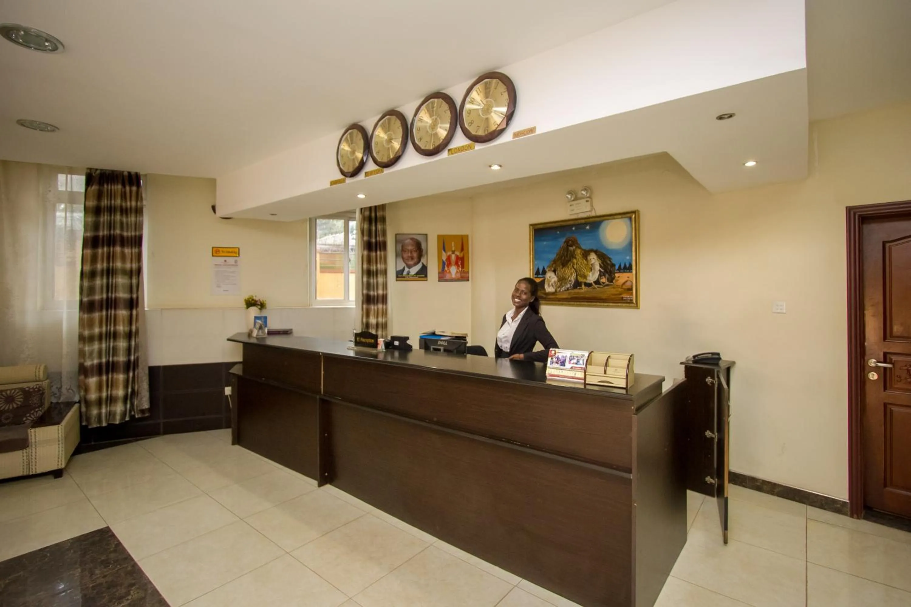 Lobby or reception in Grand Global Hotel