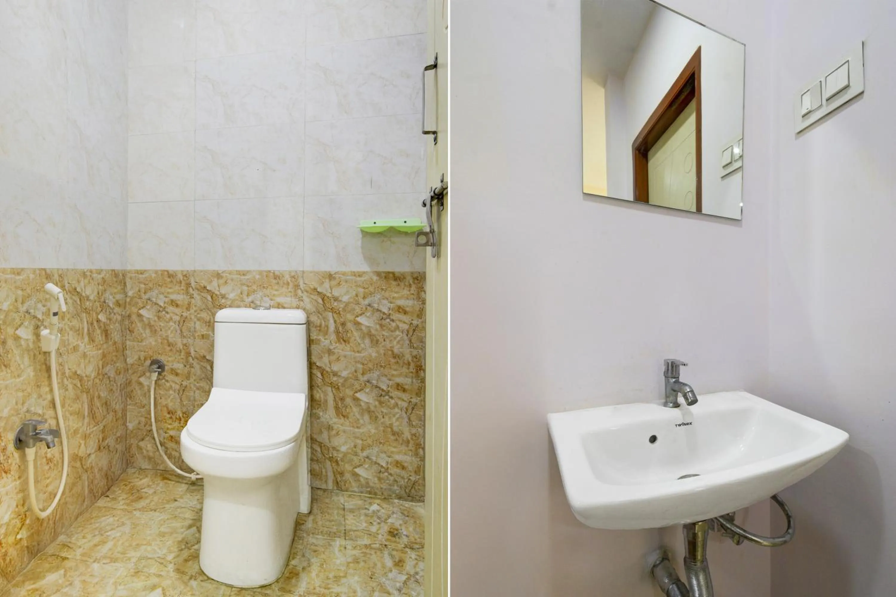 Bathroom in Collection O L.B Nagar Metro Station Formerly D N Groups