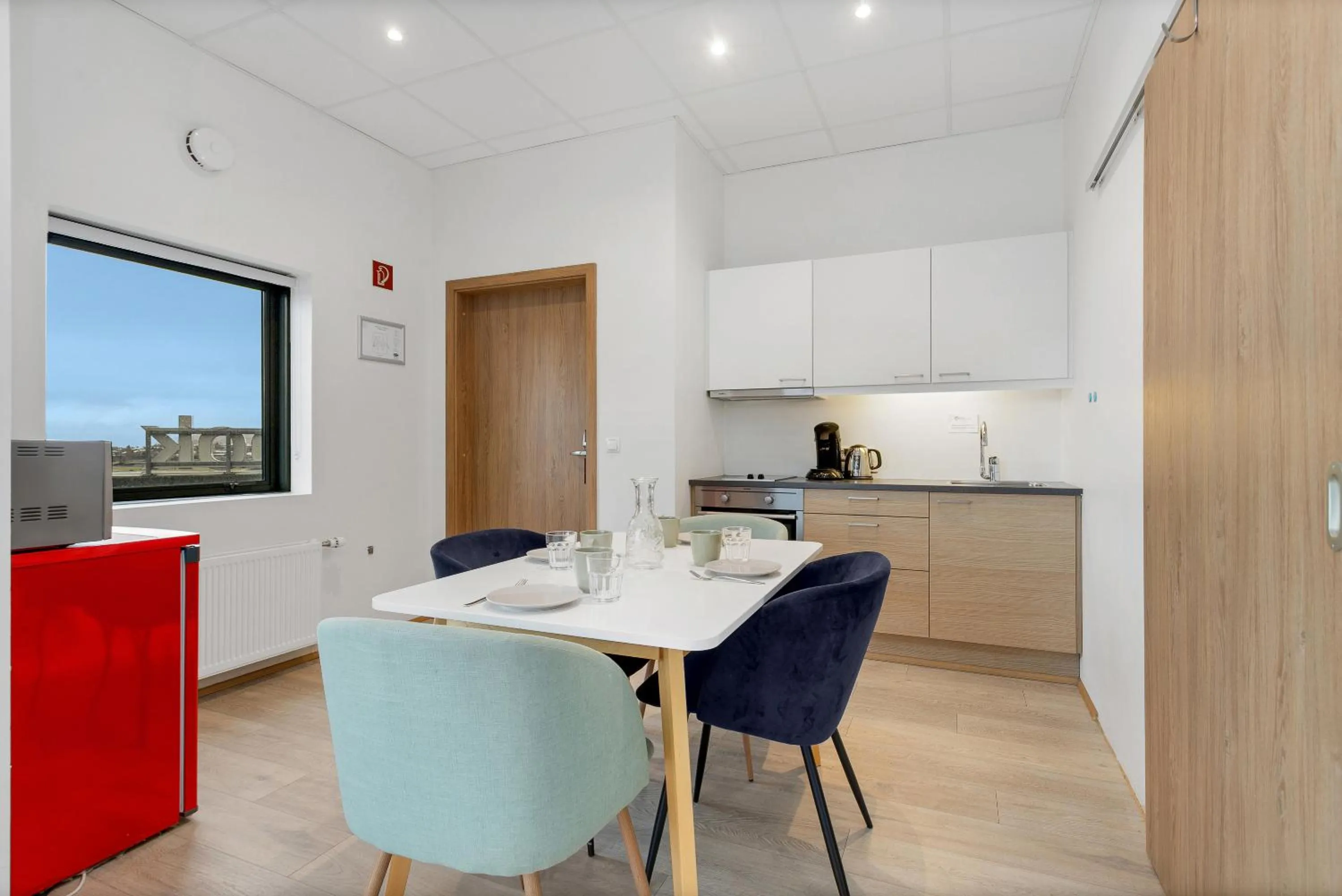 Kitchen or kitchenette in Blue Mountain Apartments by Heimaleiga