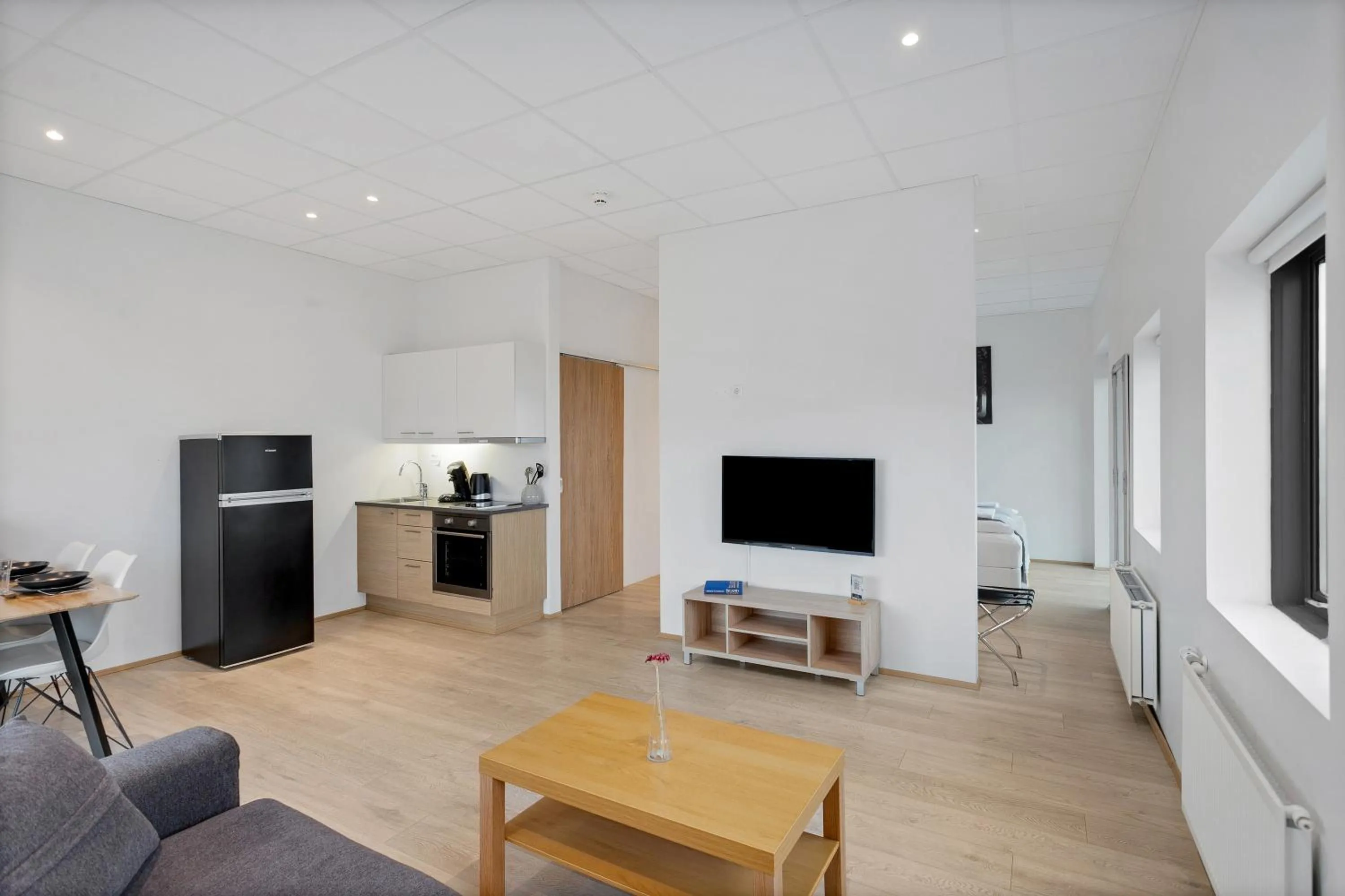 TV and multimedia in Blue Mountain Apartments by Heimaleiga