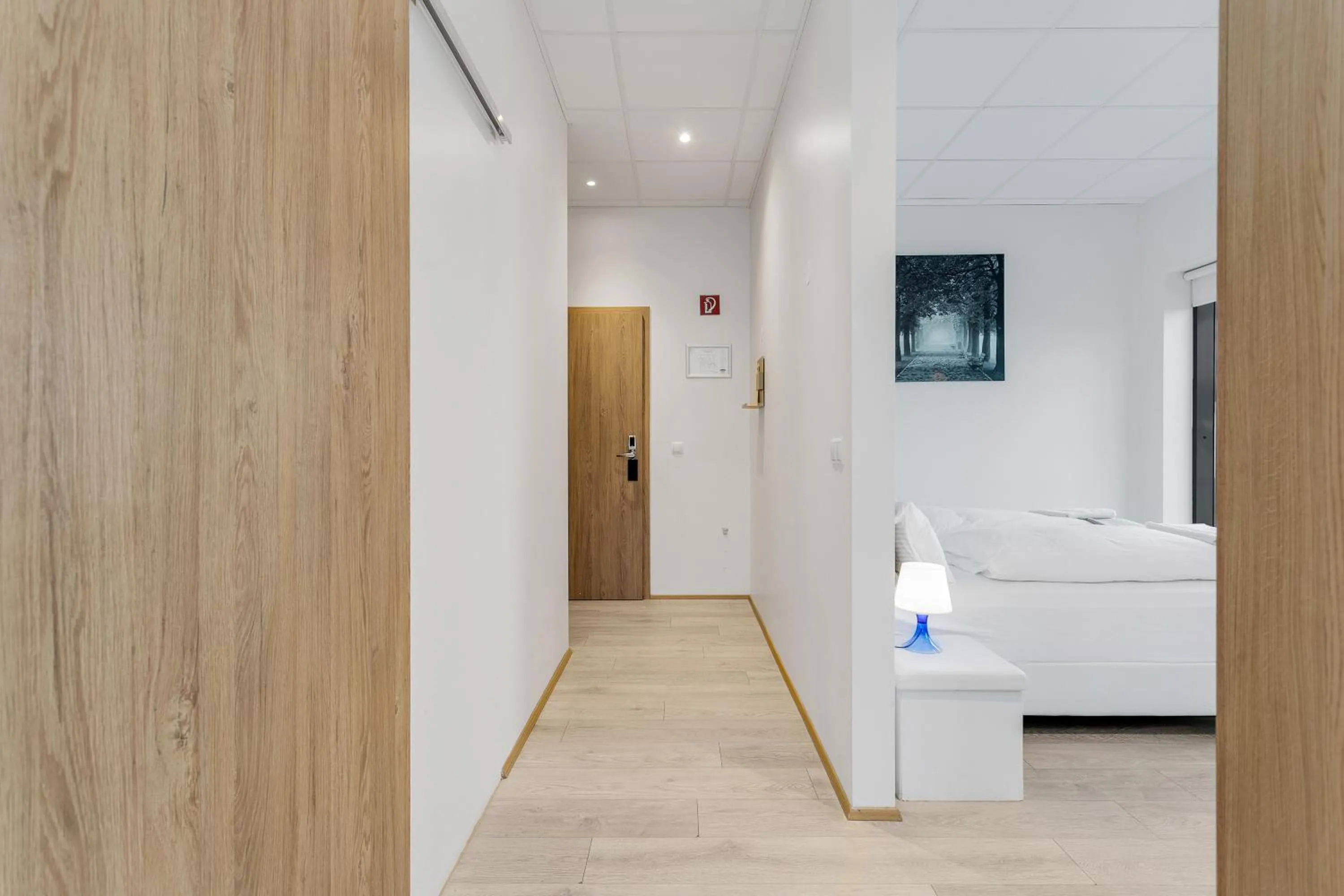 Bedroom in Blue Mountain Apartments by Heimaleiga