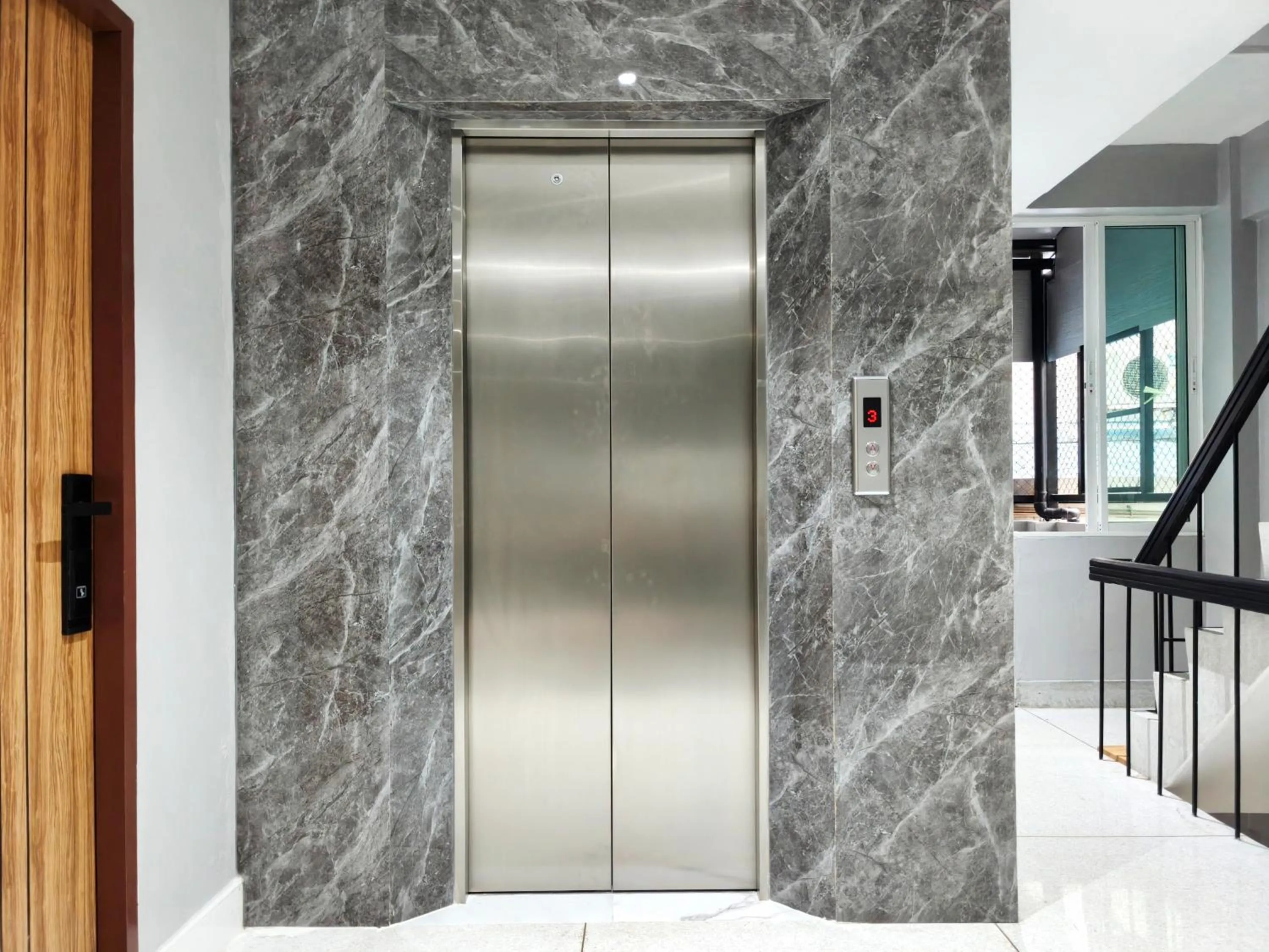 elevator in AB House