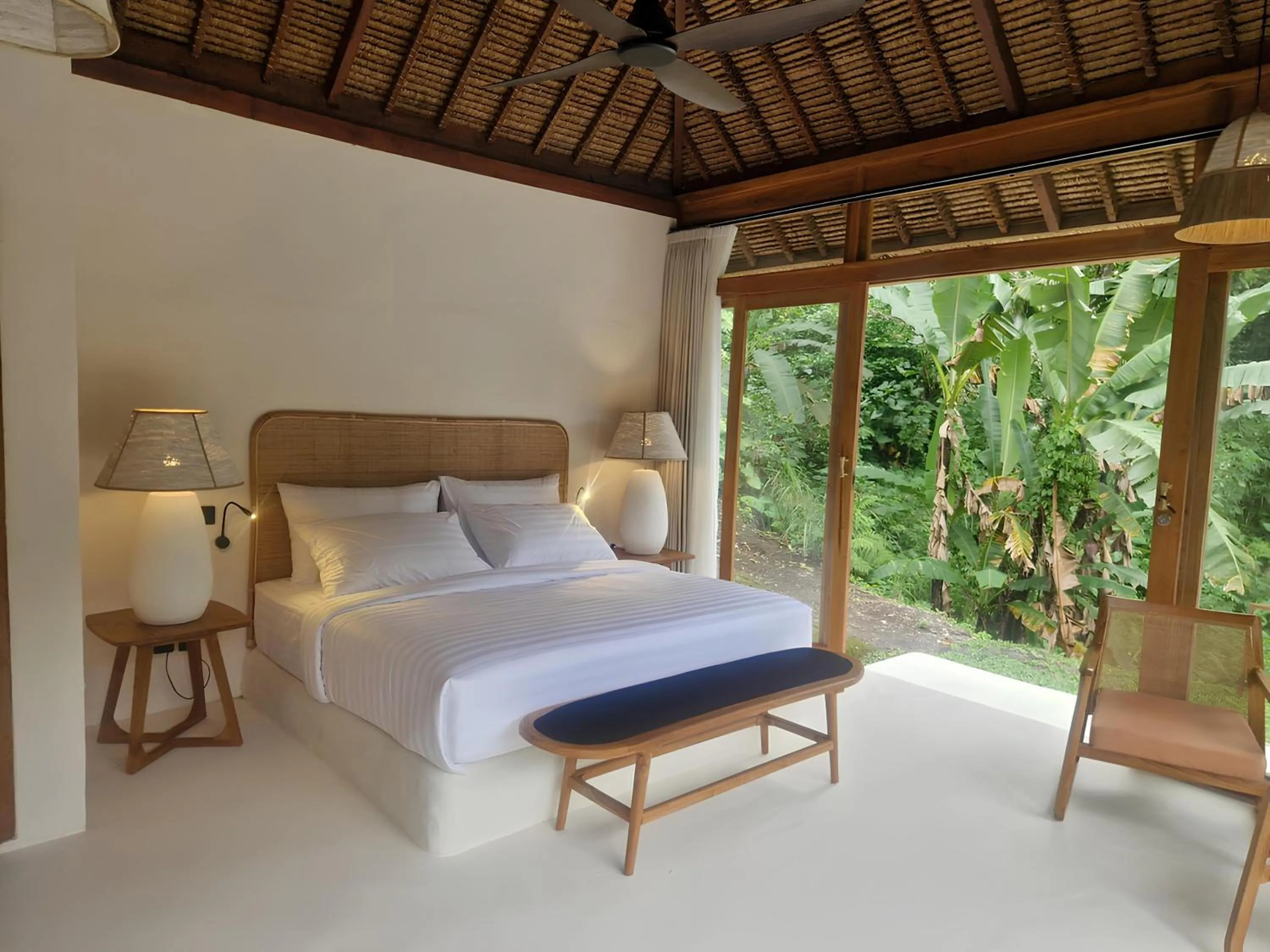 Bed in Muraya Villas in Ubud