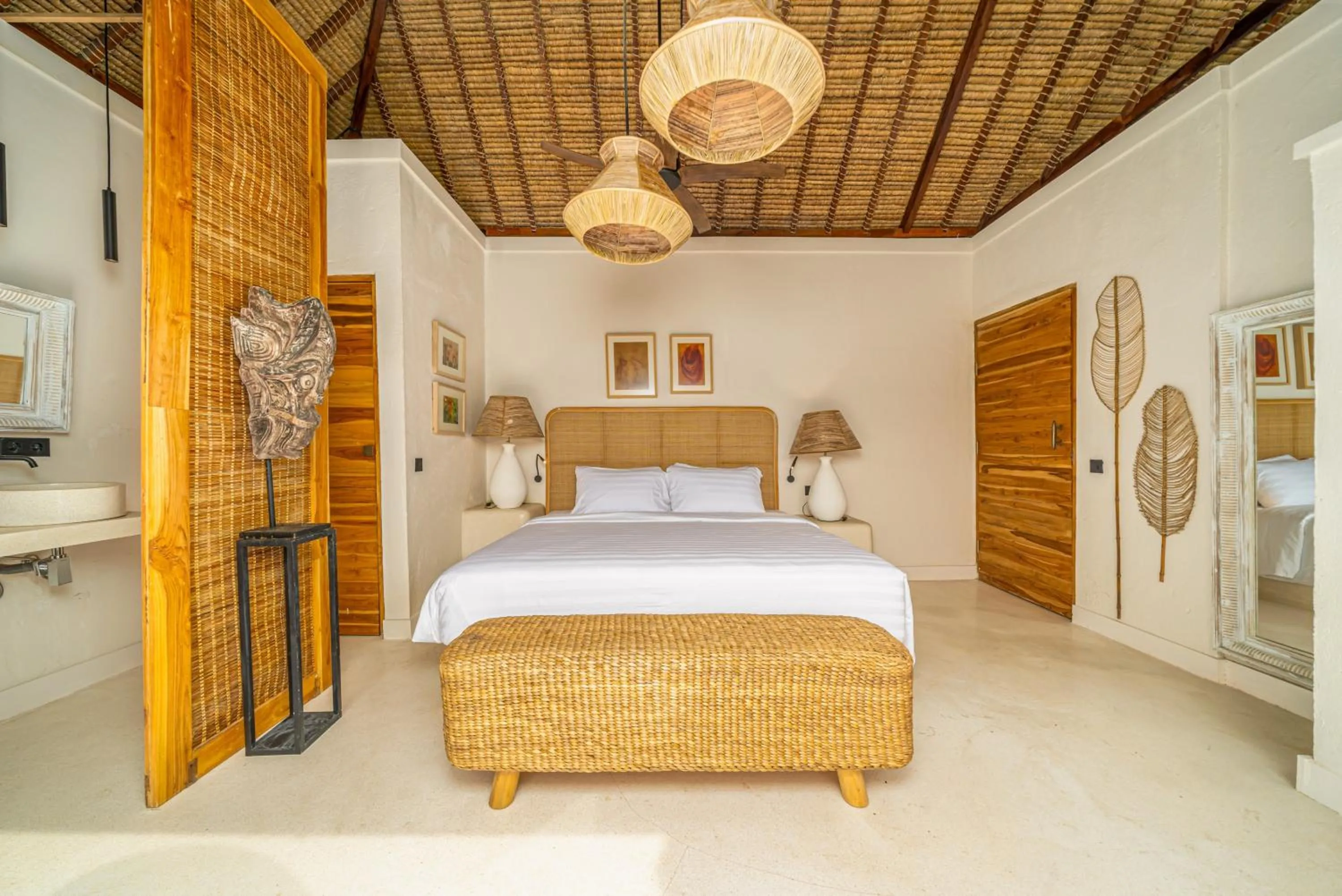 Bed in Muraya Villas in Ubud