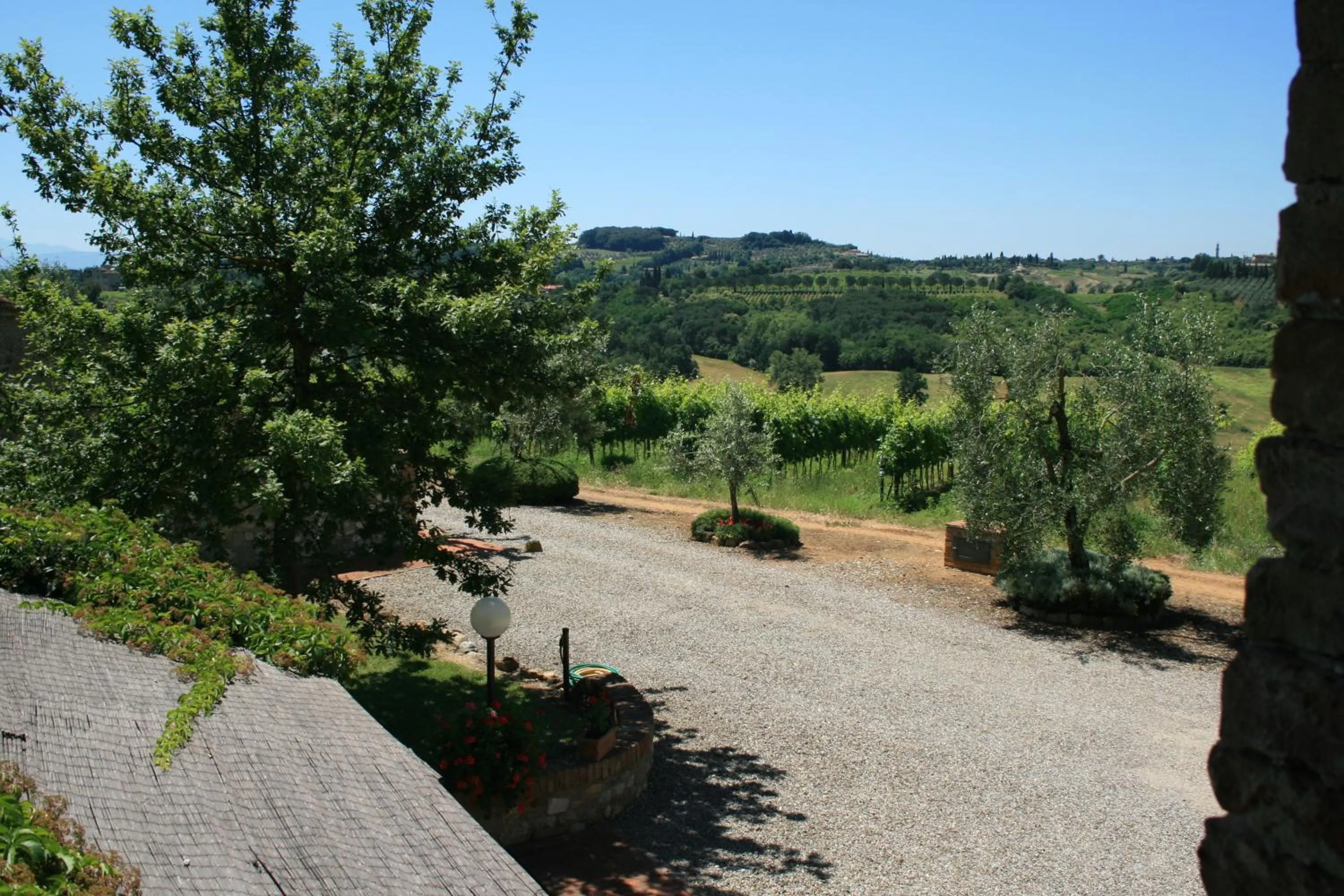 Garden view in Tenuta Di Monaciano