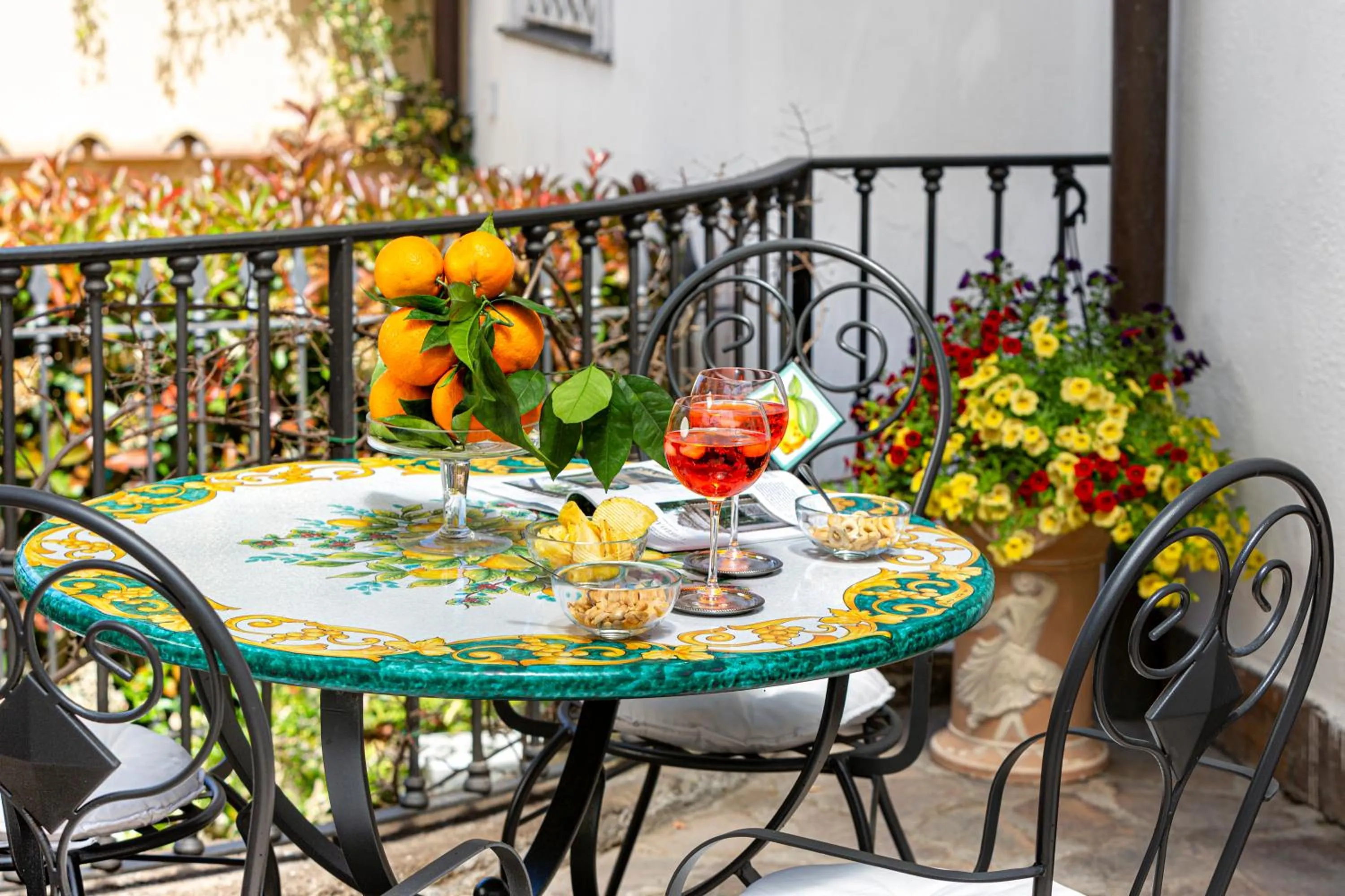 Patio in Villa Maresca B&B