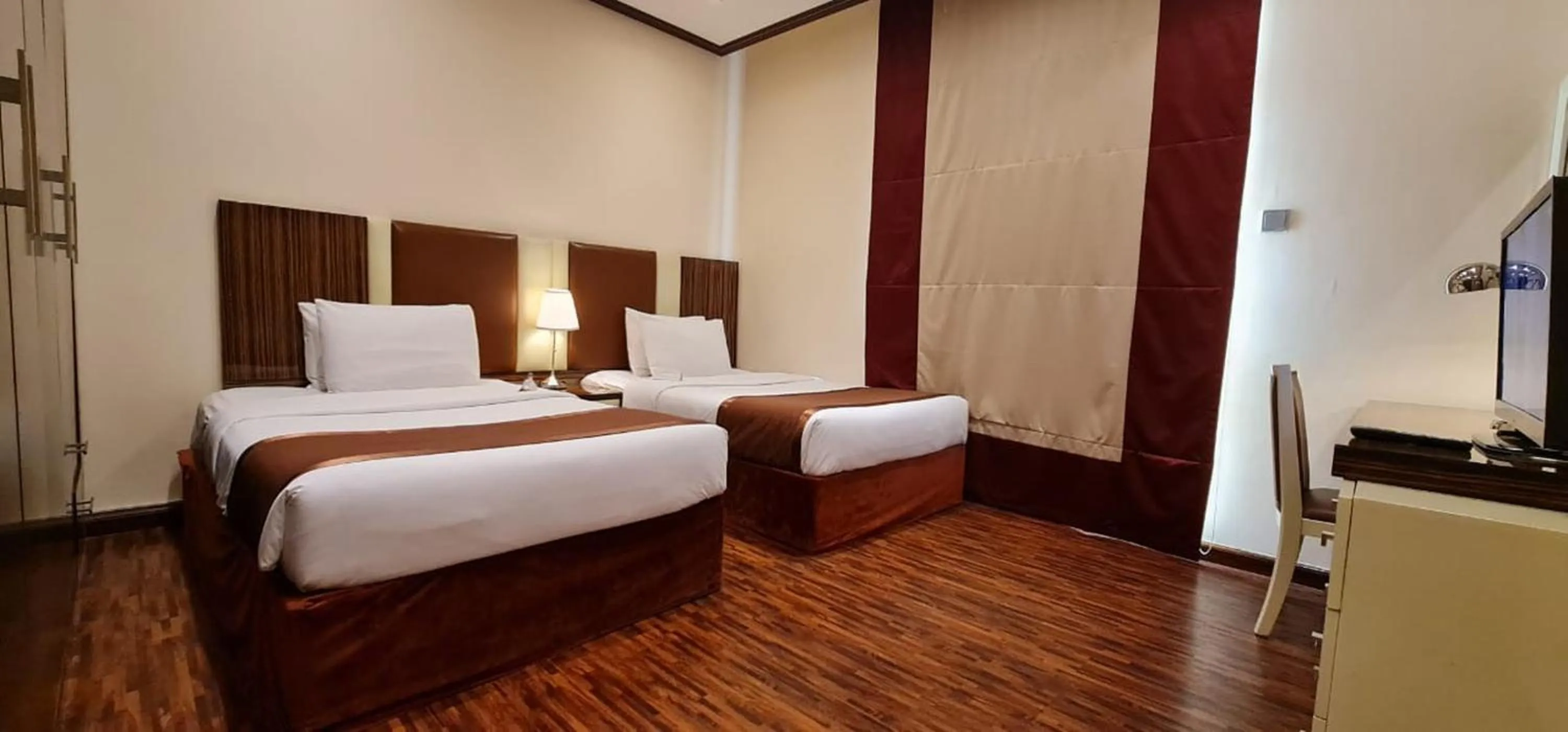 Bed in The View Al Barsha Hotel Apartments