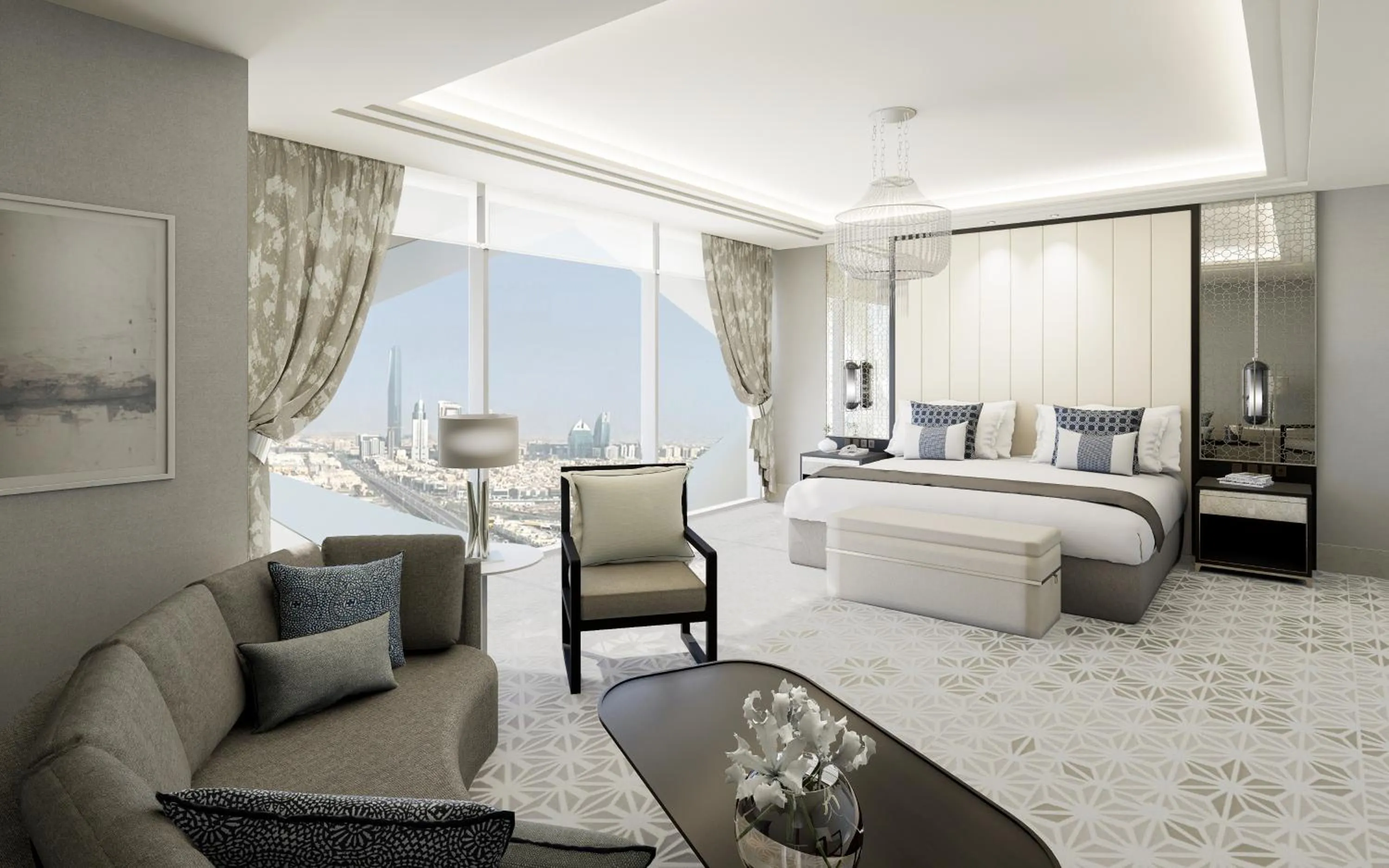 Bed in Sofitel Riyadh Hotel & Convention Centre