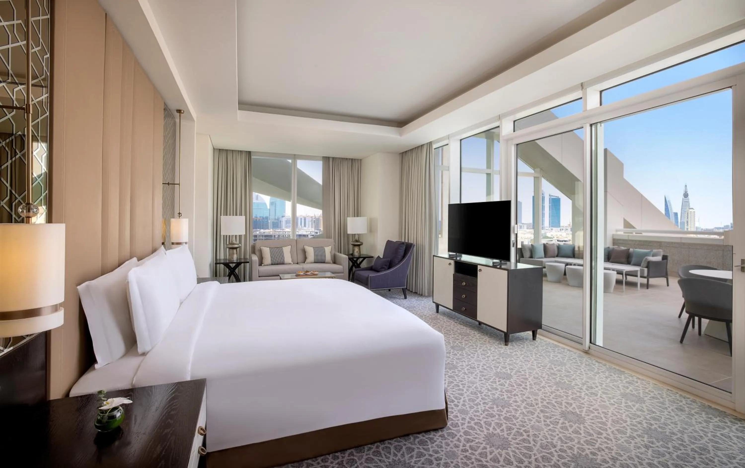 Bed in Sofitel Riyadh Hotel & Convention Centre