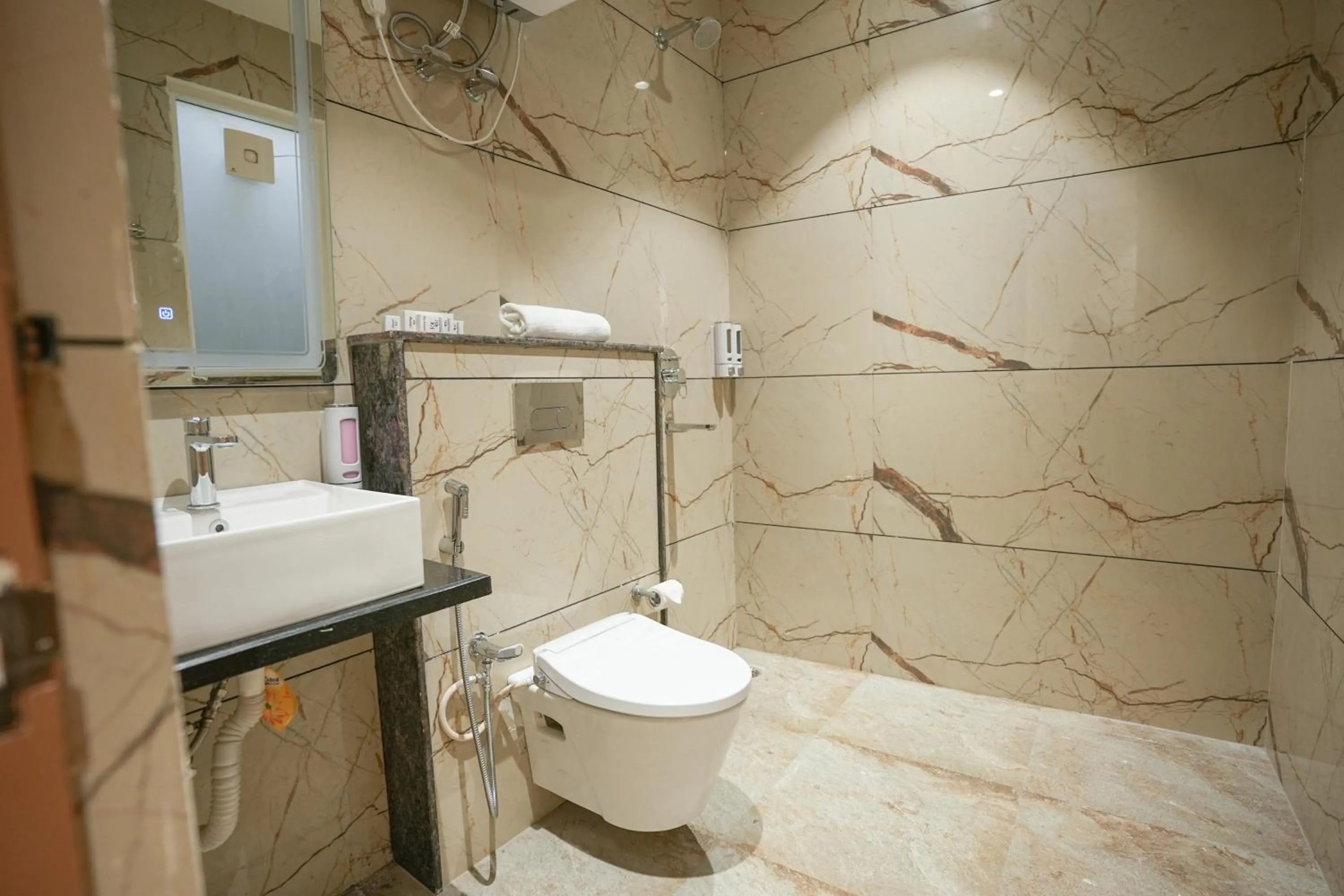 Shower in Kaashvi Residency - Managed by Atithi House