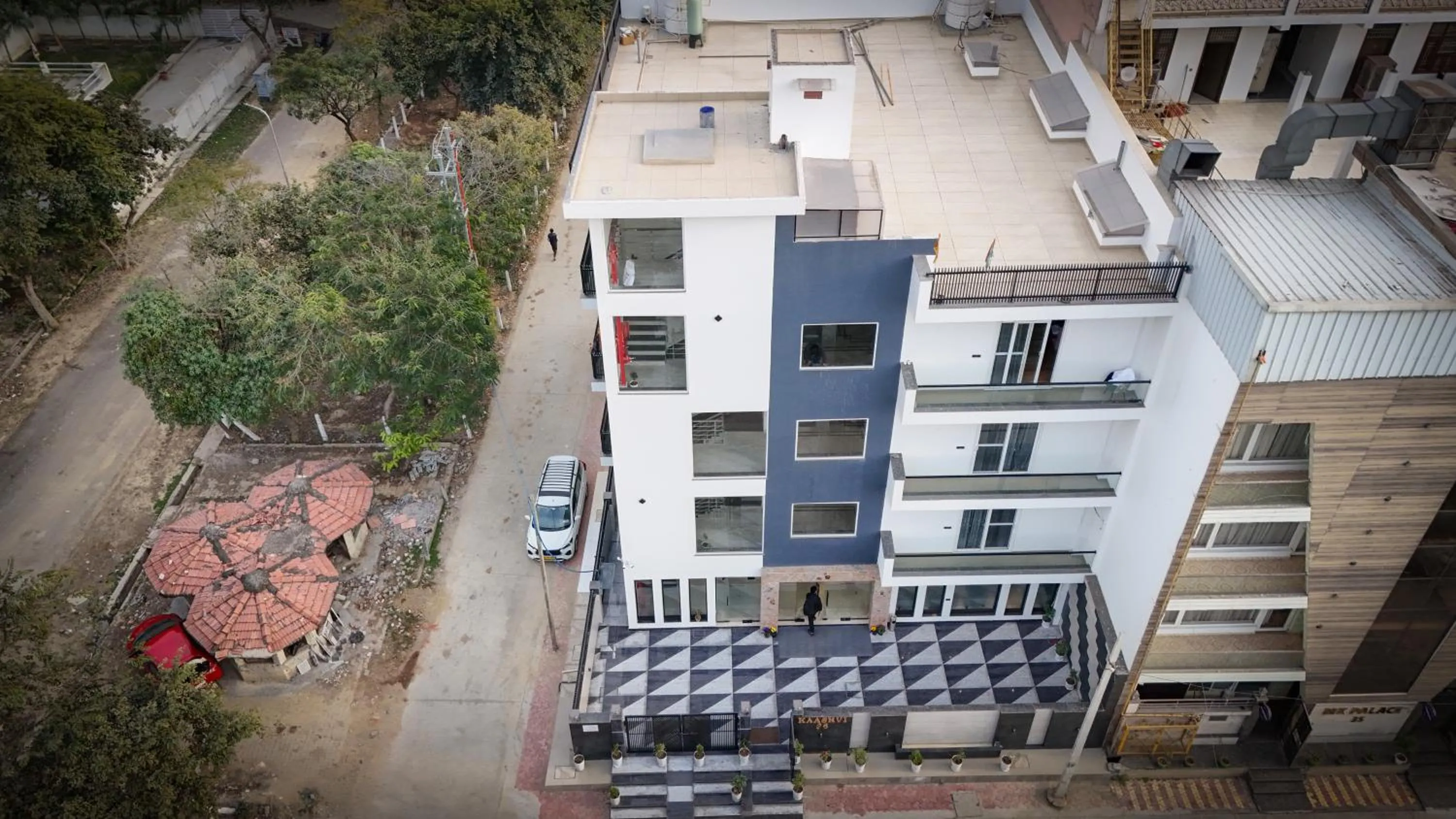 Street view in Kaashvi Residency - Managed by Atithi House
