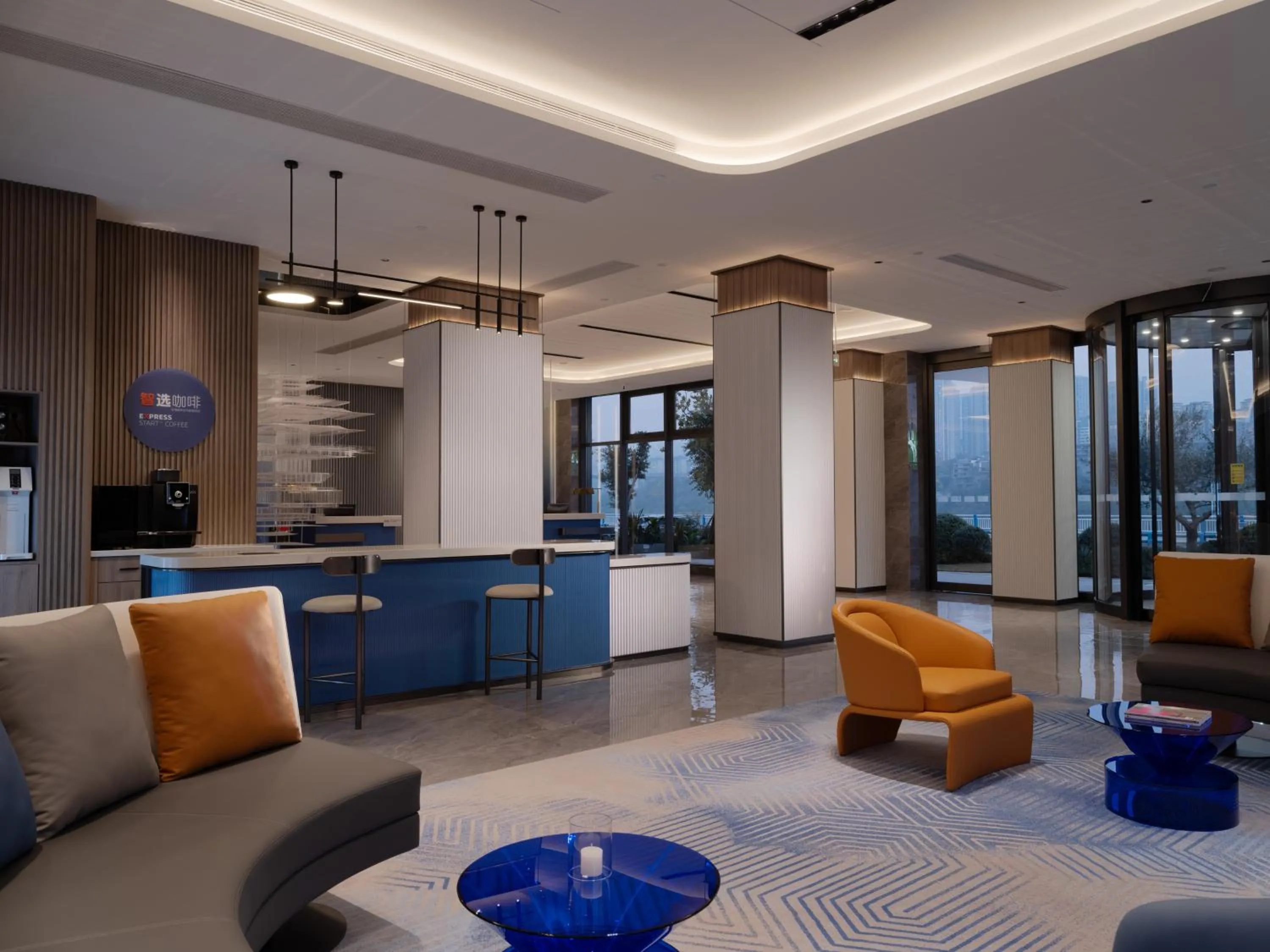 Seating area in Holiday Inn Express Chongqing Ciqikou Ancient Town by IHG