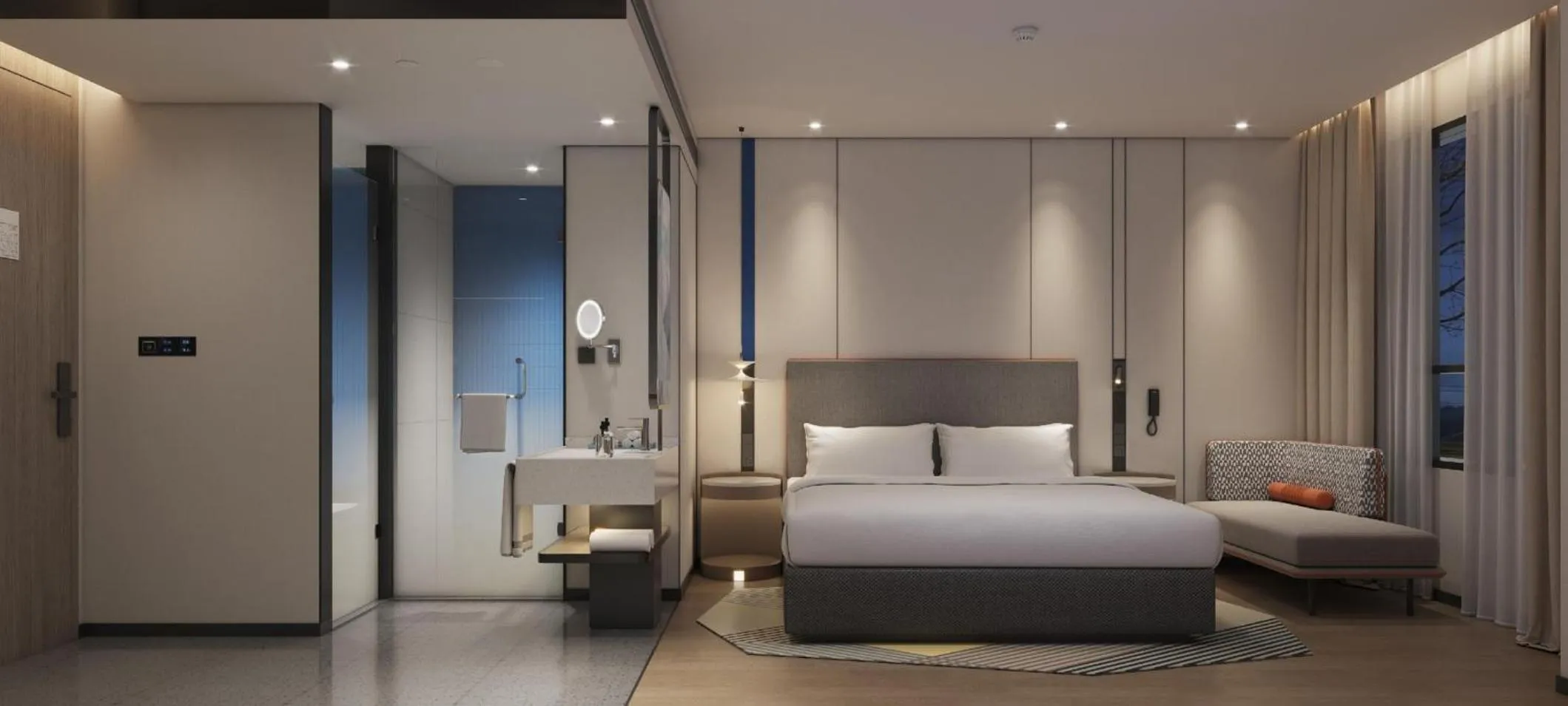 Photo of the whole room, Bed in Holiday Inn Express Chongqing Ciqikou Ancient Town by IHG