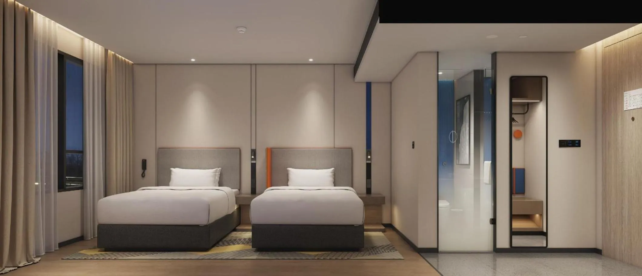 Photo of the whole room, Bed in Holiday Inn Express Chongqing Ciqikou Ancient Town by IHG