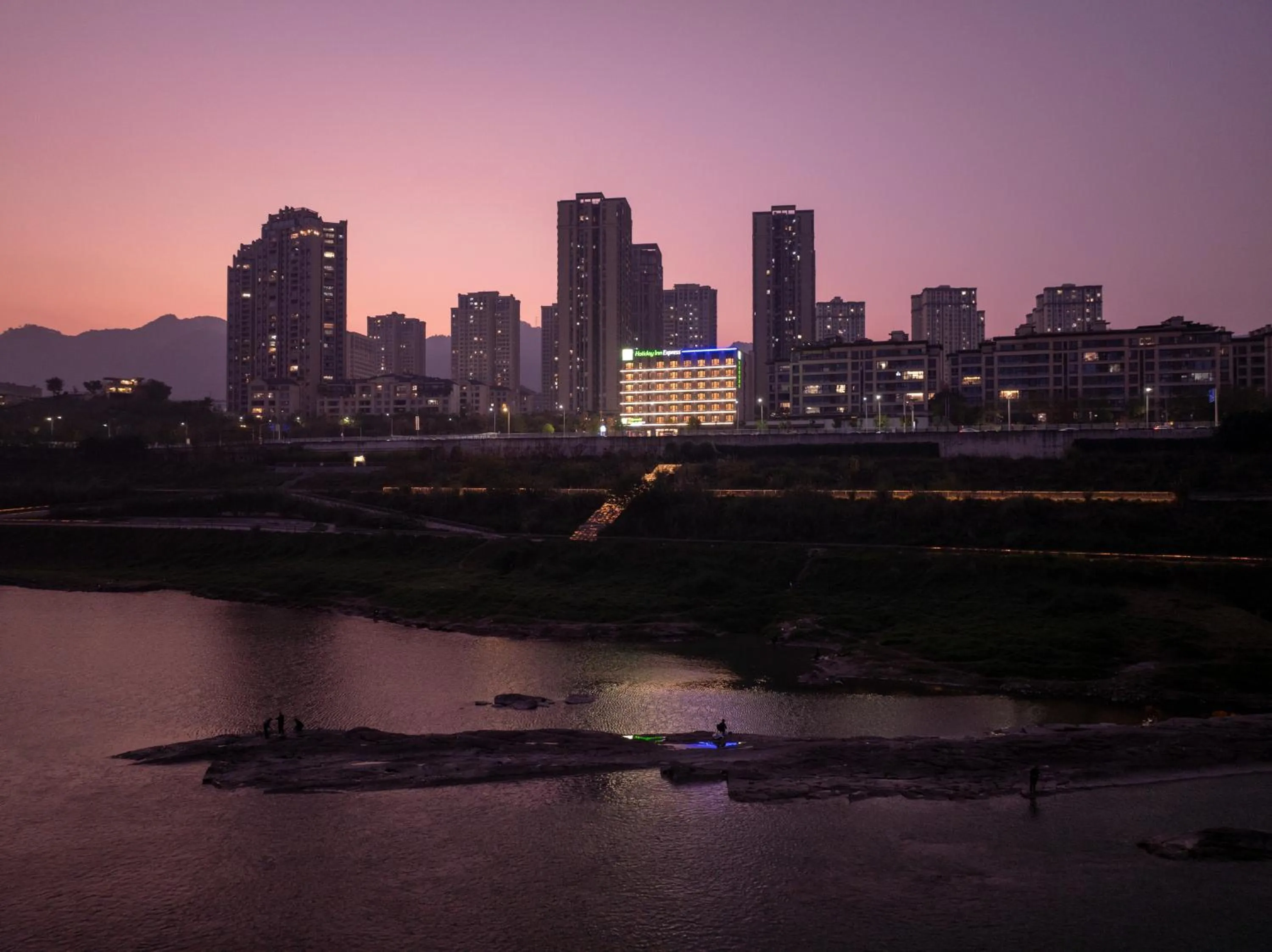 River view in Holiday Inn Express Chongqing Ciqikou Ancient Town by IHG