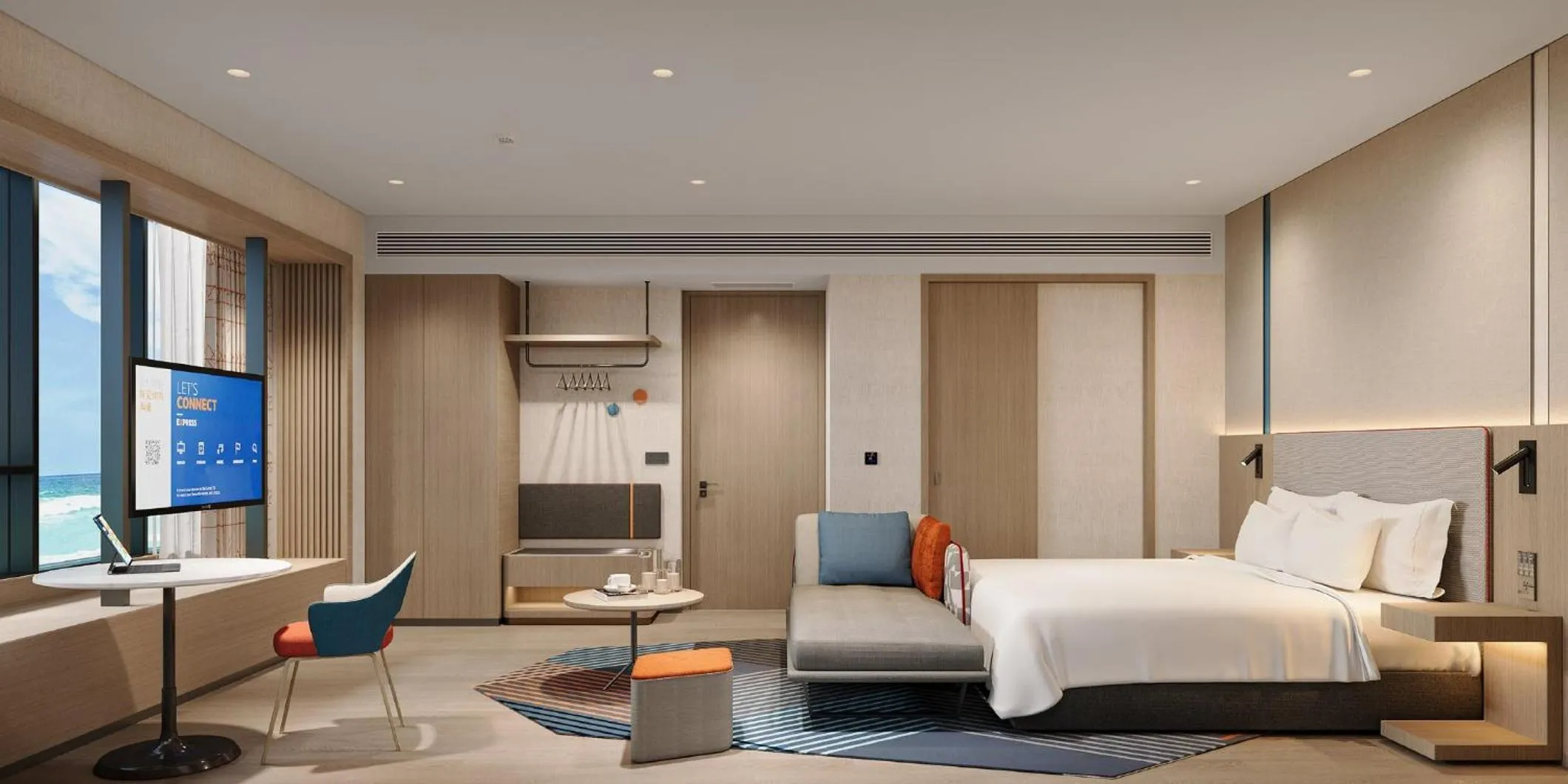 Photo of the whole room, Bed in Holiday Inn Express Zhanjiang Coast by IHG