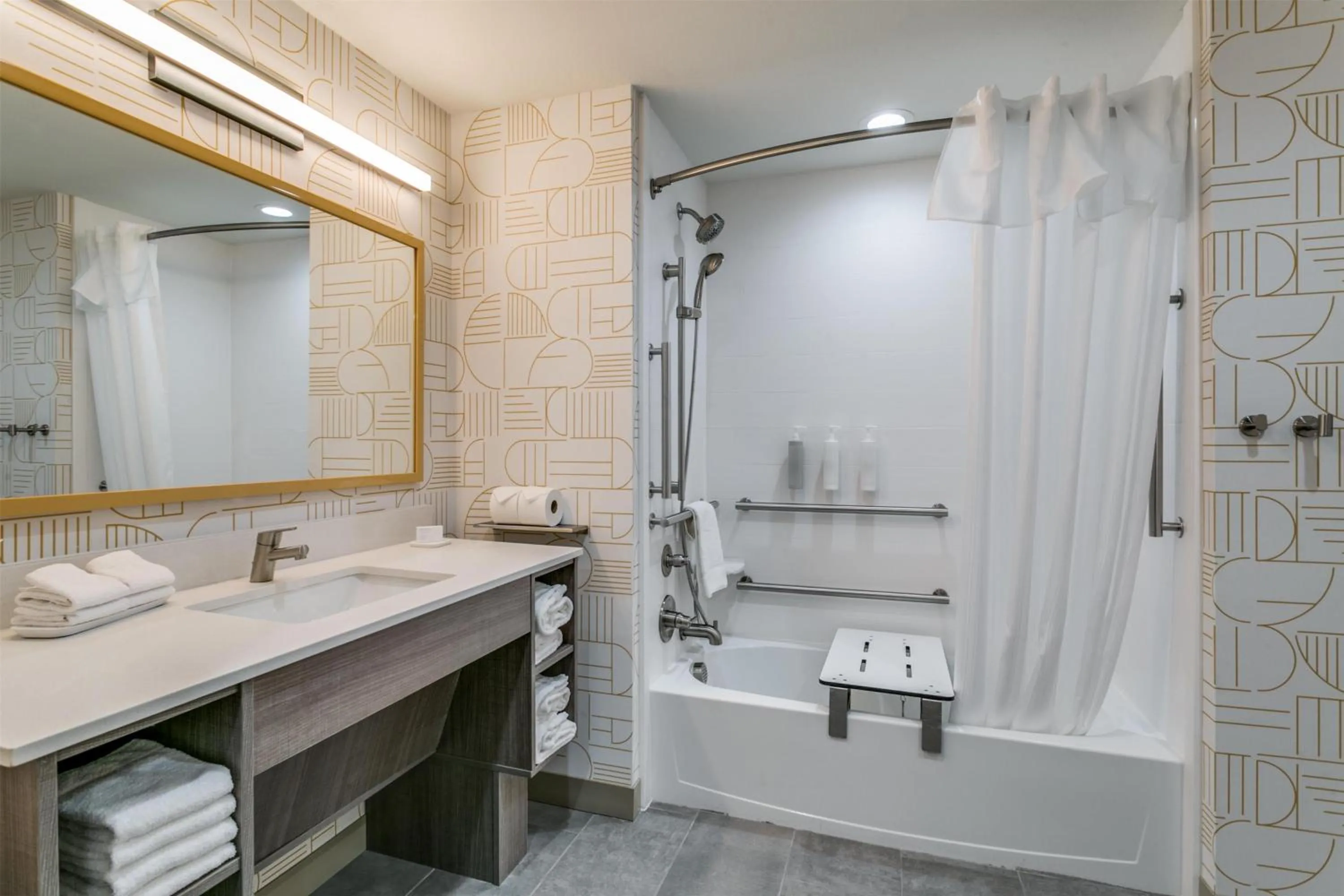 Bathroom in Home2 Suites by Hilton Coppell DFW Grapevine North