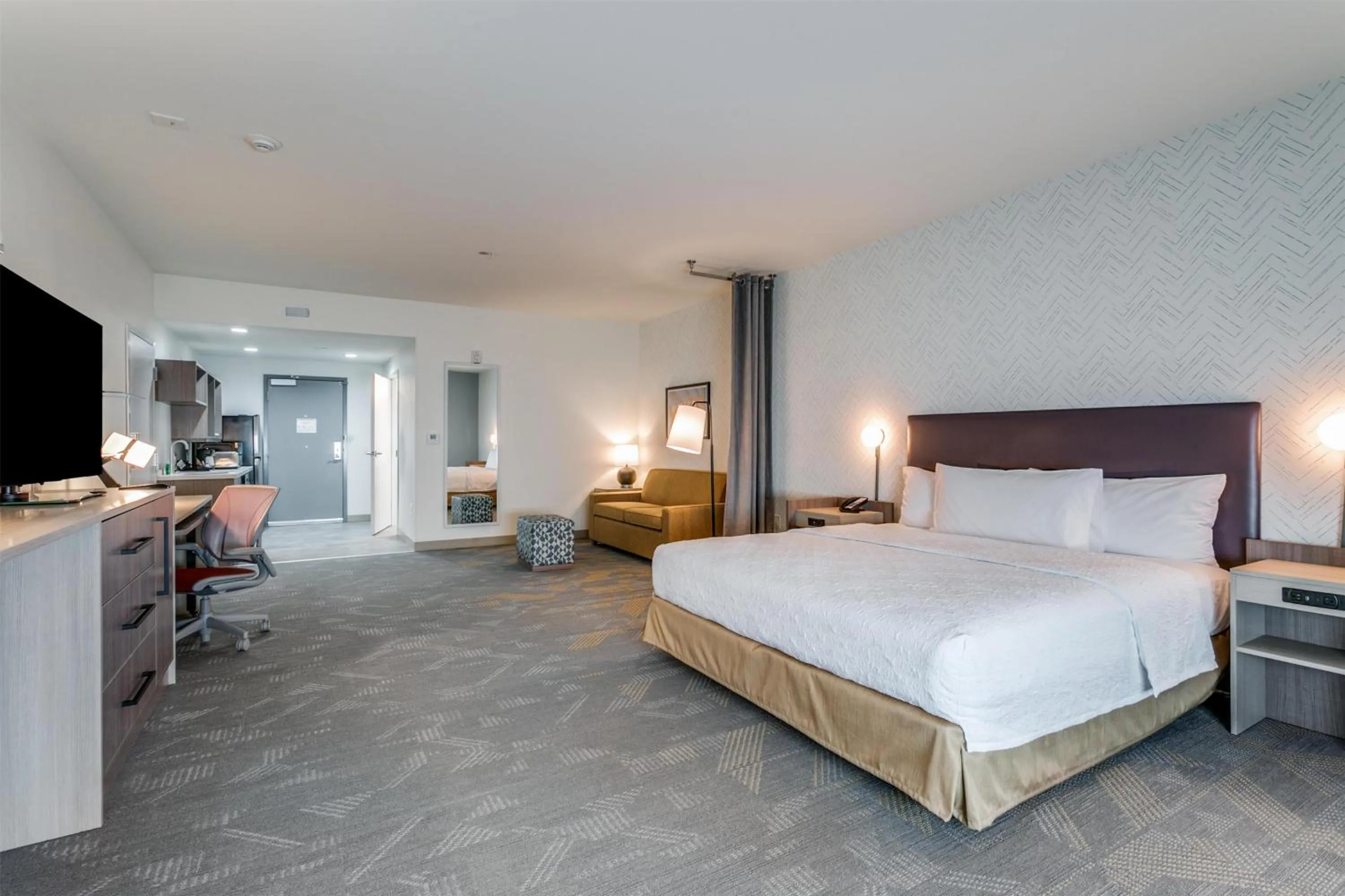 Bed in Home2 Suites by Hilton Coppell DFW Grapevine North