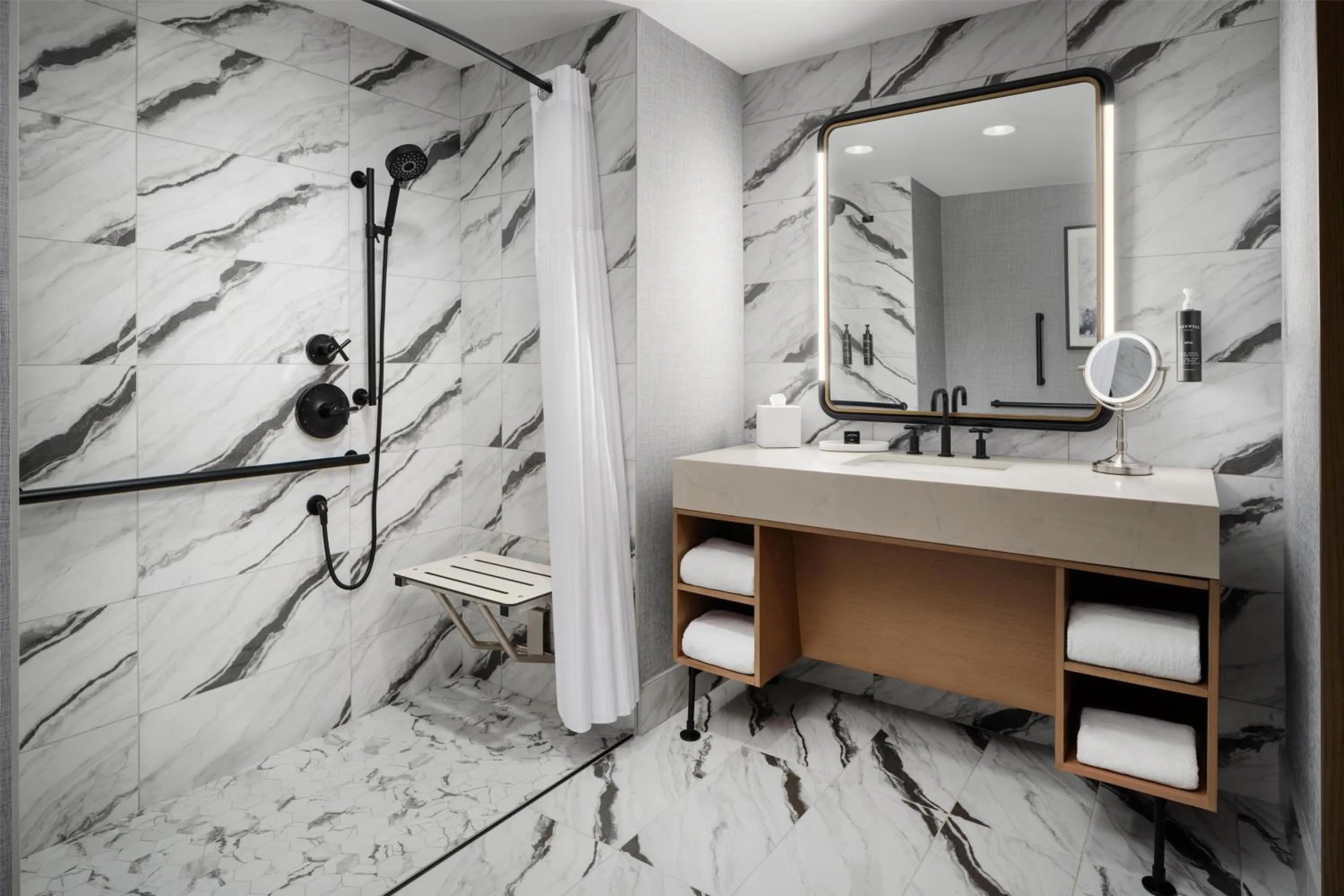 Bathroom in The Nobleman Fort Worth, Tapestry Collection By Hilton