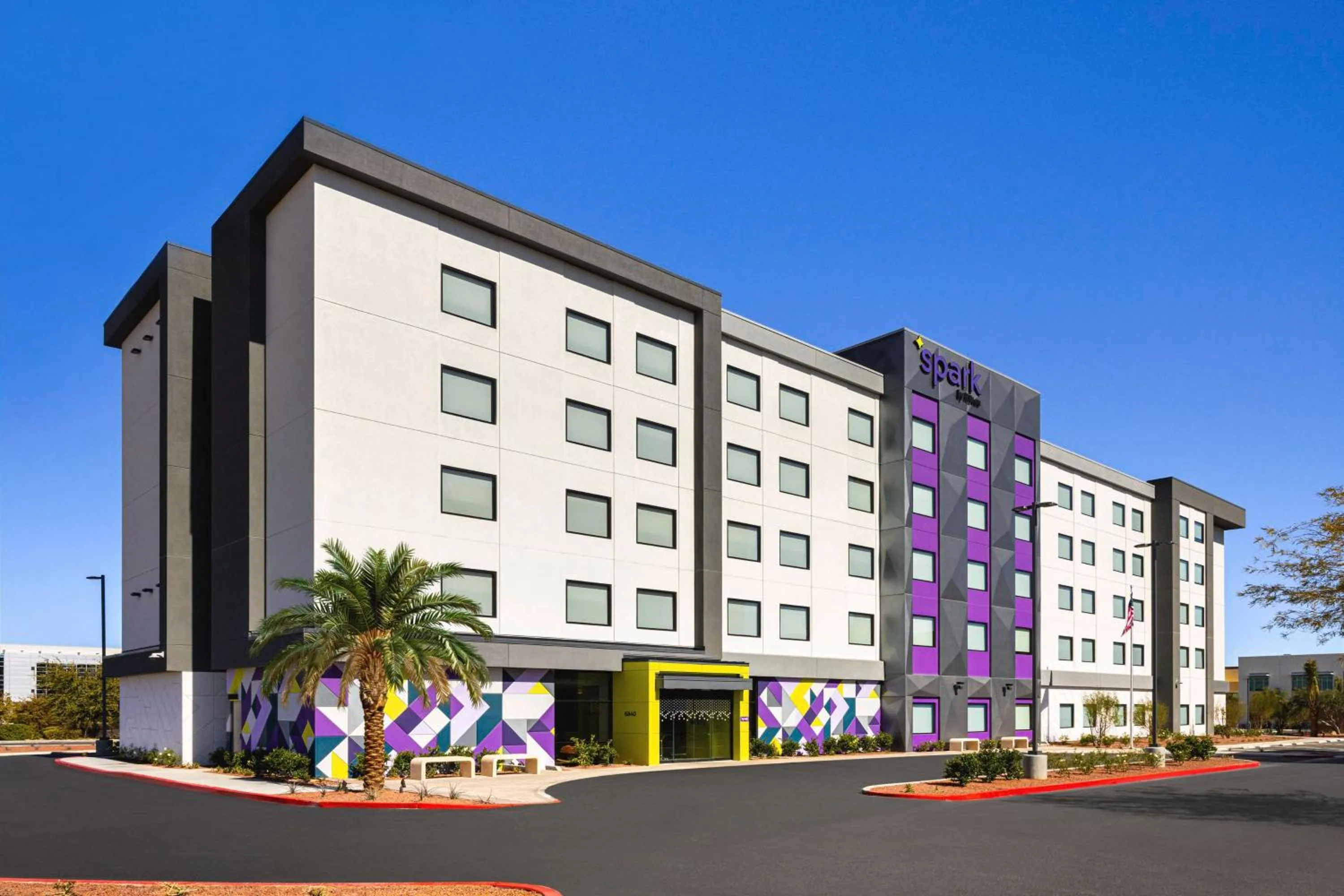 Property building in Spark By Hilton Las Vegas Airport