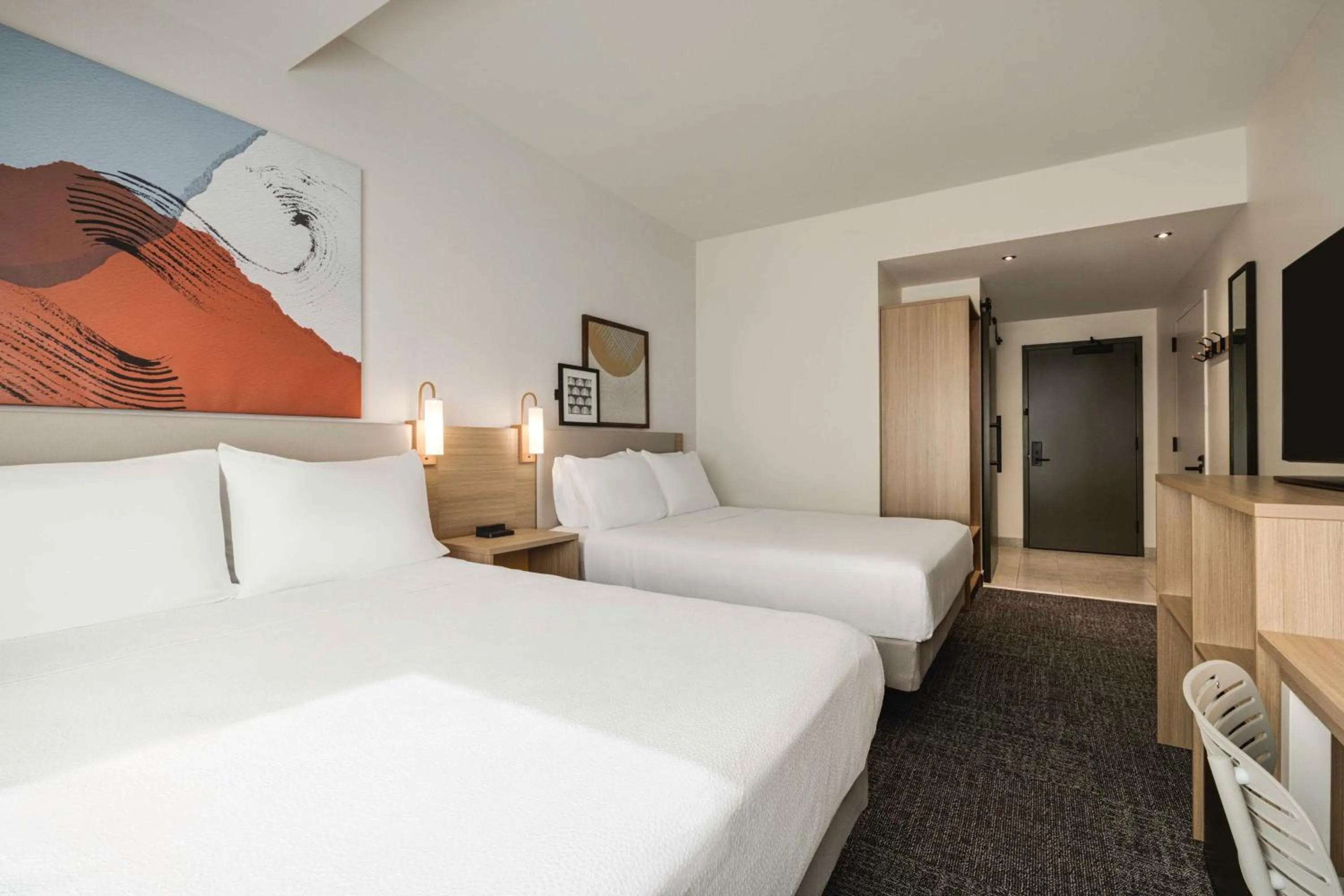 Bed in Spark By Hilton Las Vegas Airport