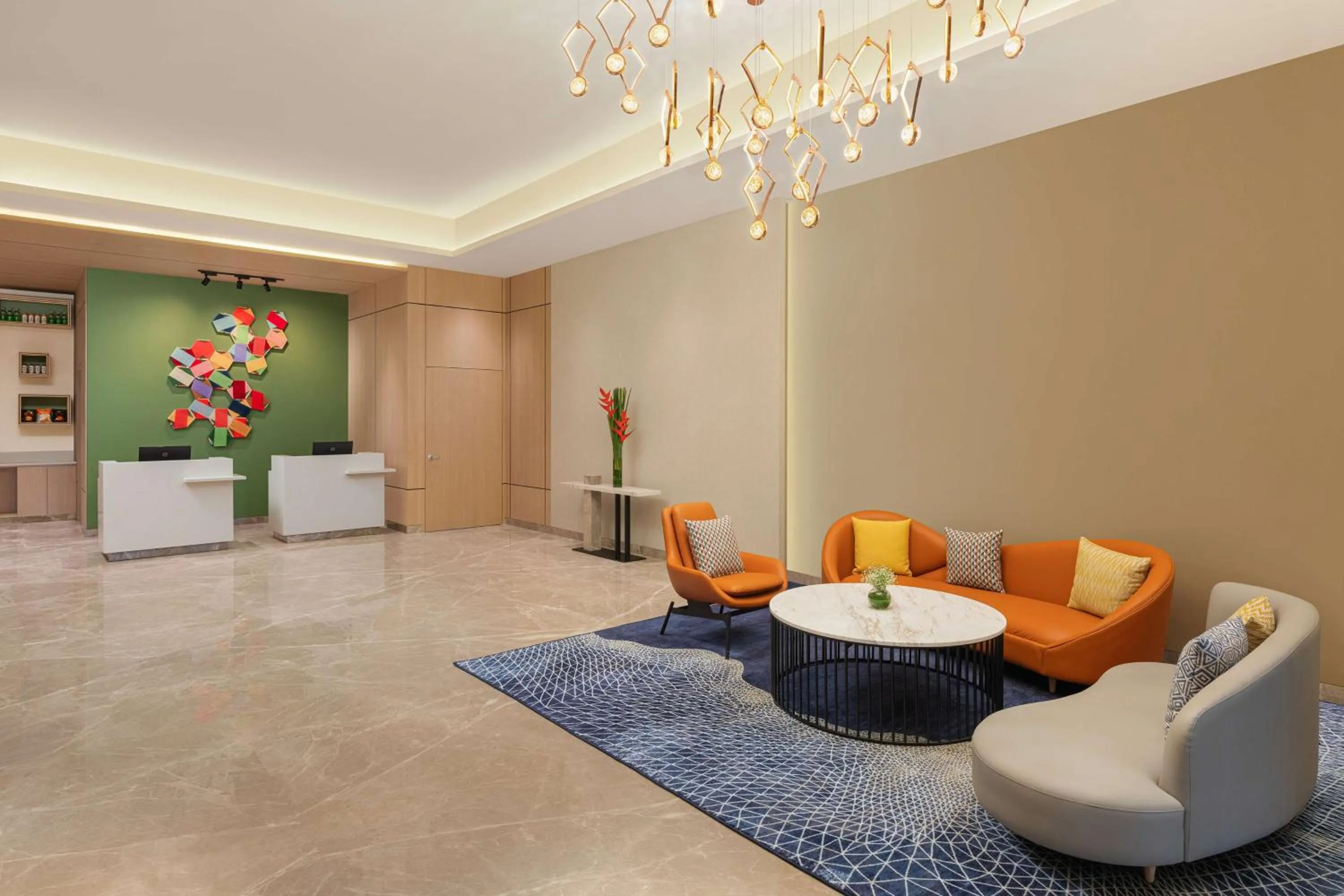 Lobby or reception in Hilton Garden Inn Surat City Centre