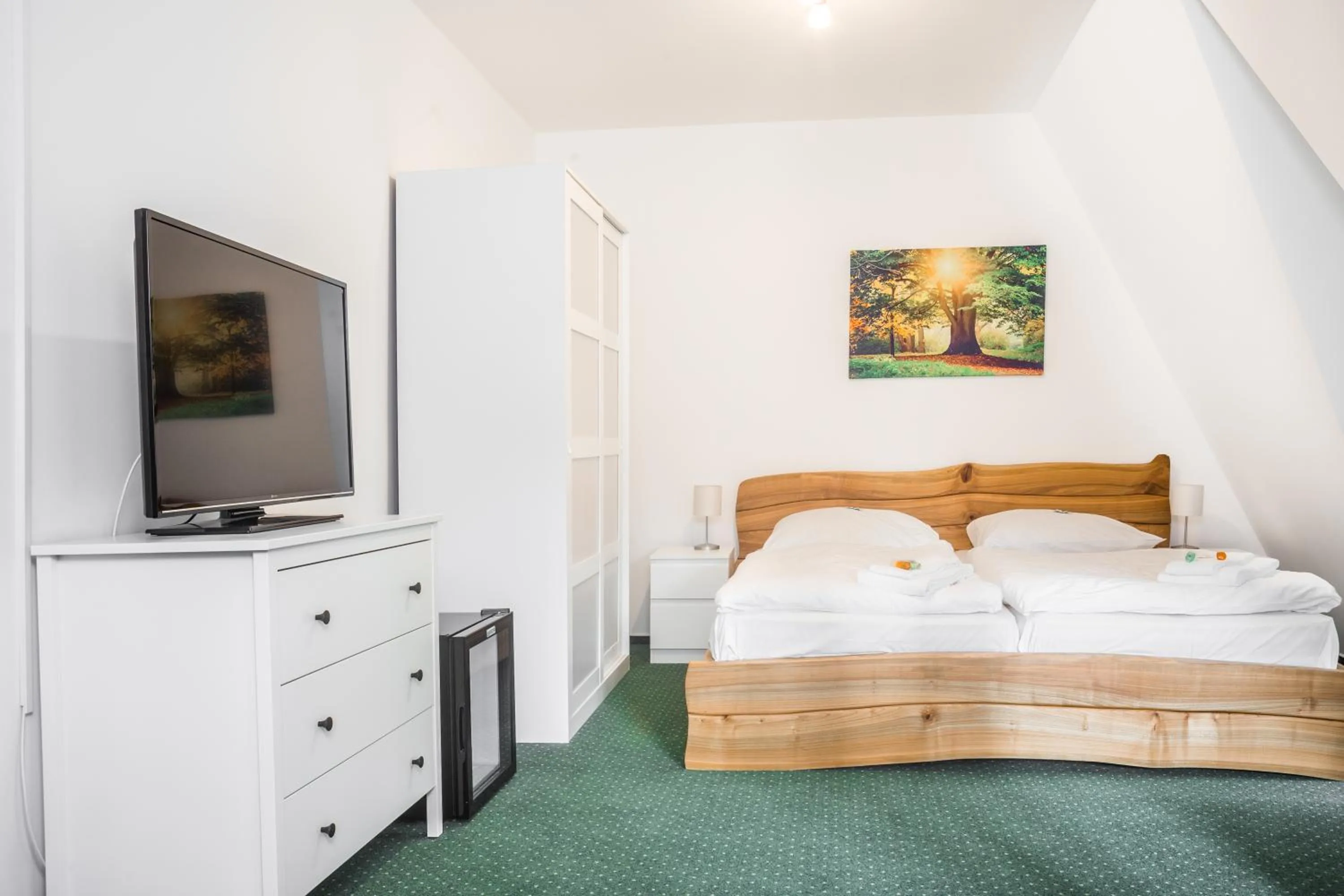 Bedroom, Bed in Hotel Konopiště Nová Myslivna