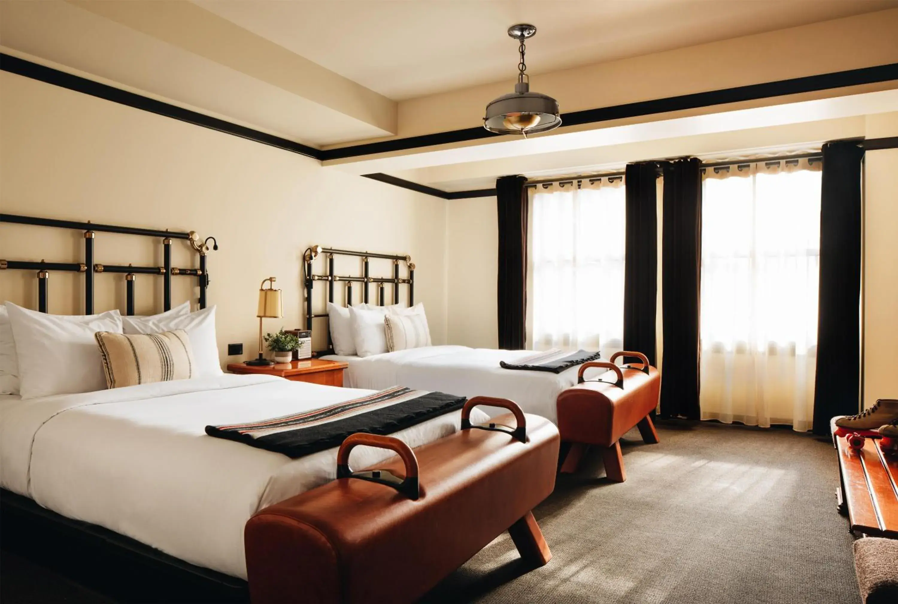 Junior Suite with Two Double Beds in Chicago Athletic Association, part of Hyatt Junior Suite with Two Double Beds in Chicago Athletic Association, part of Hyatt