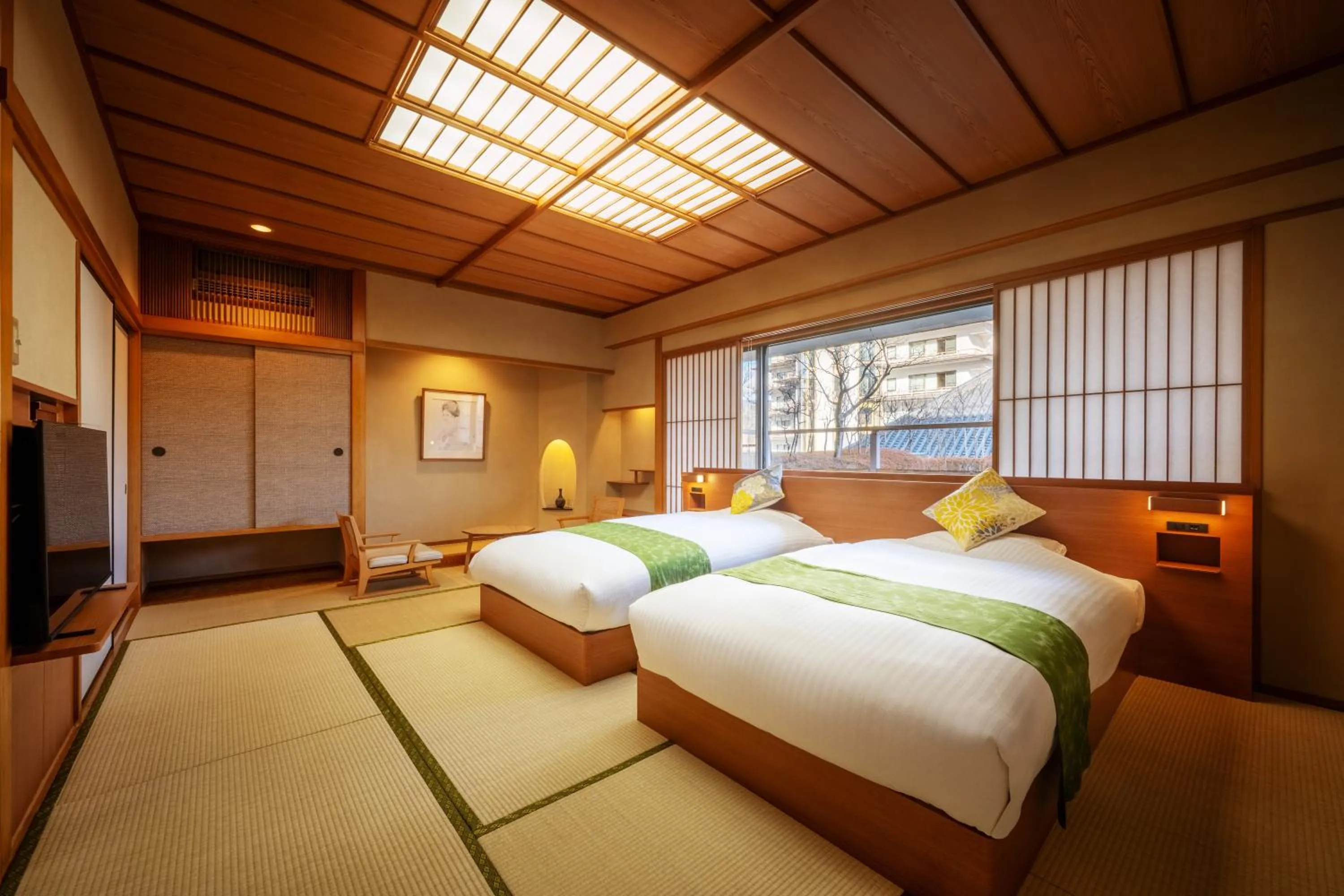 Photo of the whole room, Bed in Sakan